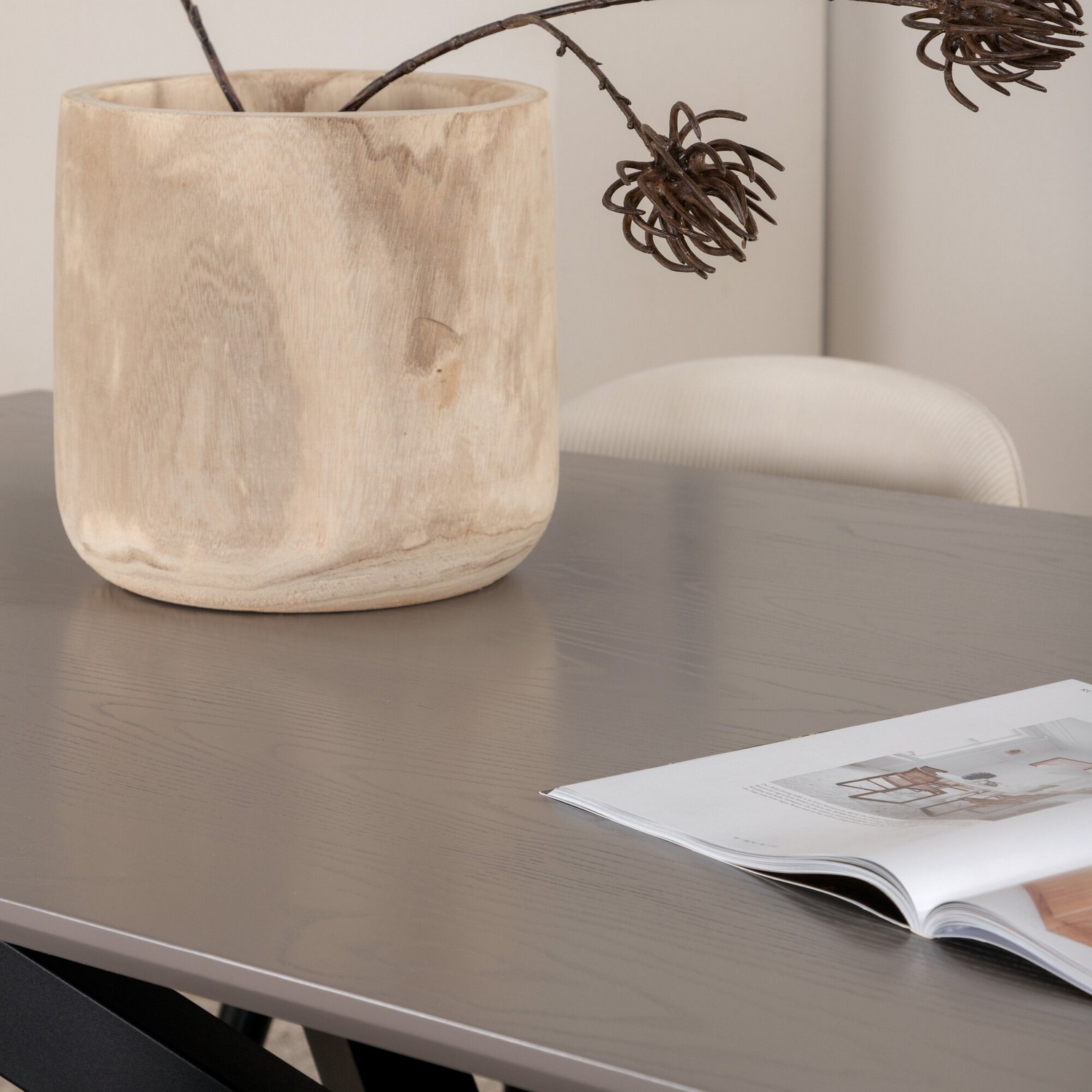 Spisegruppe Venture Home med Piata Spisebord og 6 Valentina Spisestoler