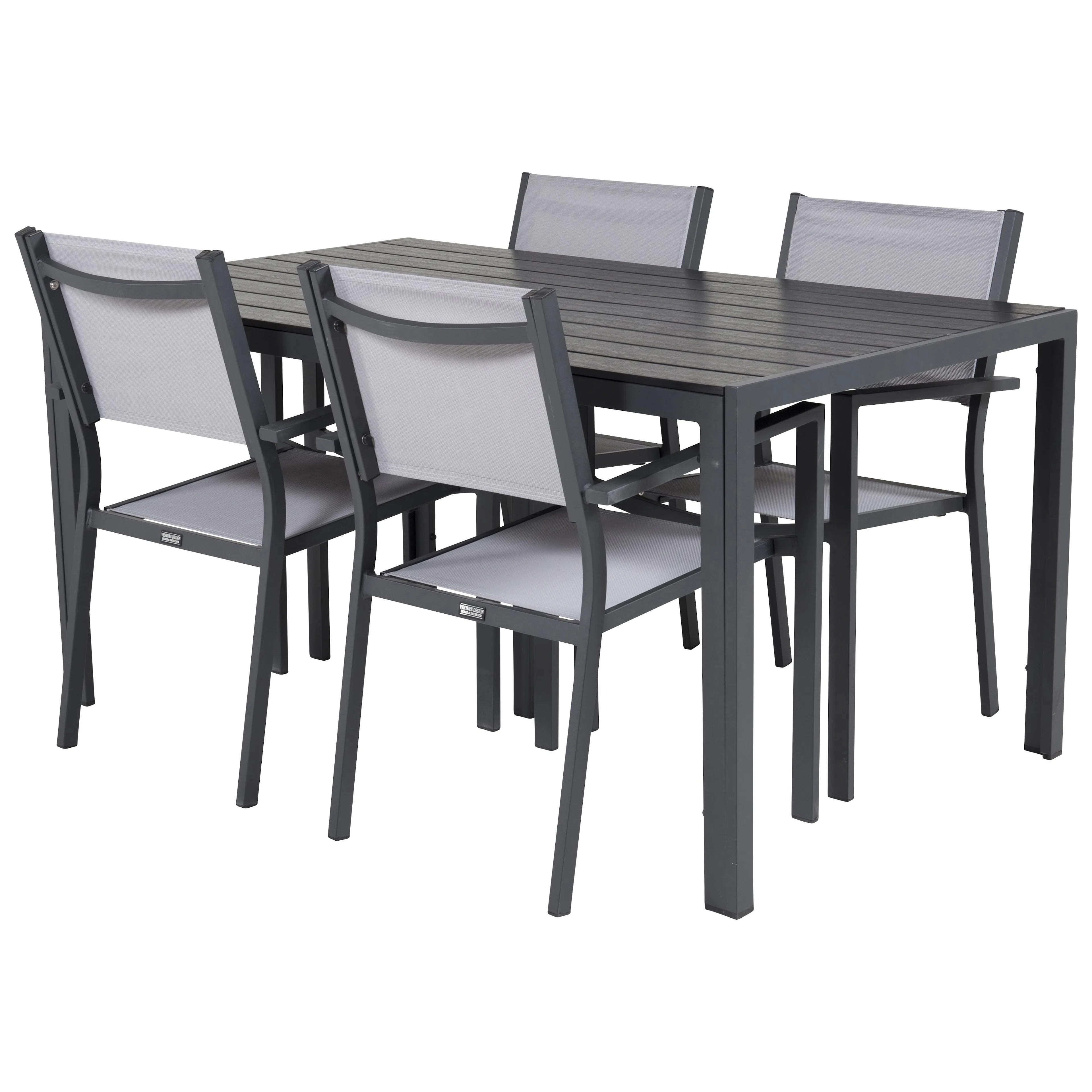 Spisegruppe Venture Home Bront 150 med 4 Copacabana Lenestoler