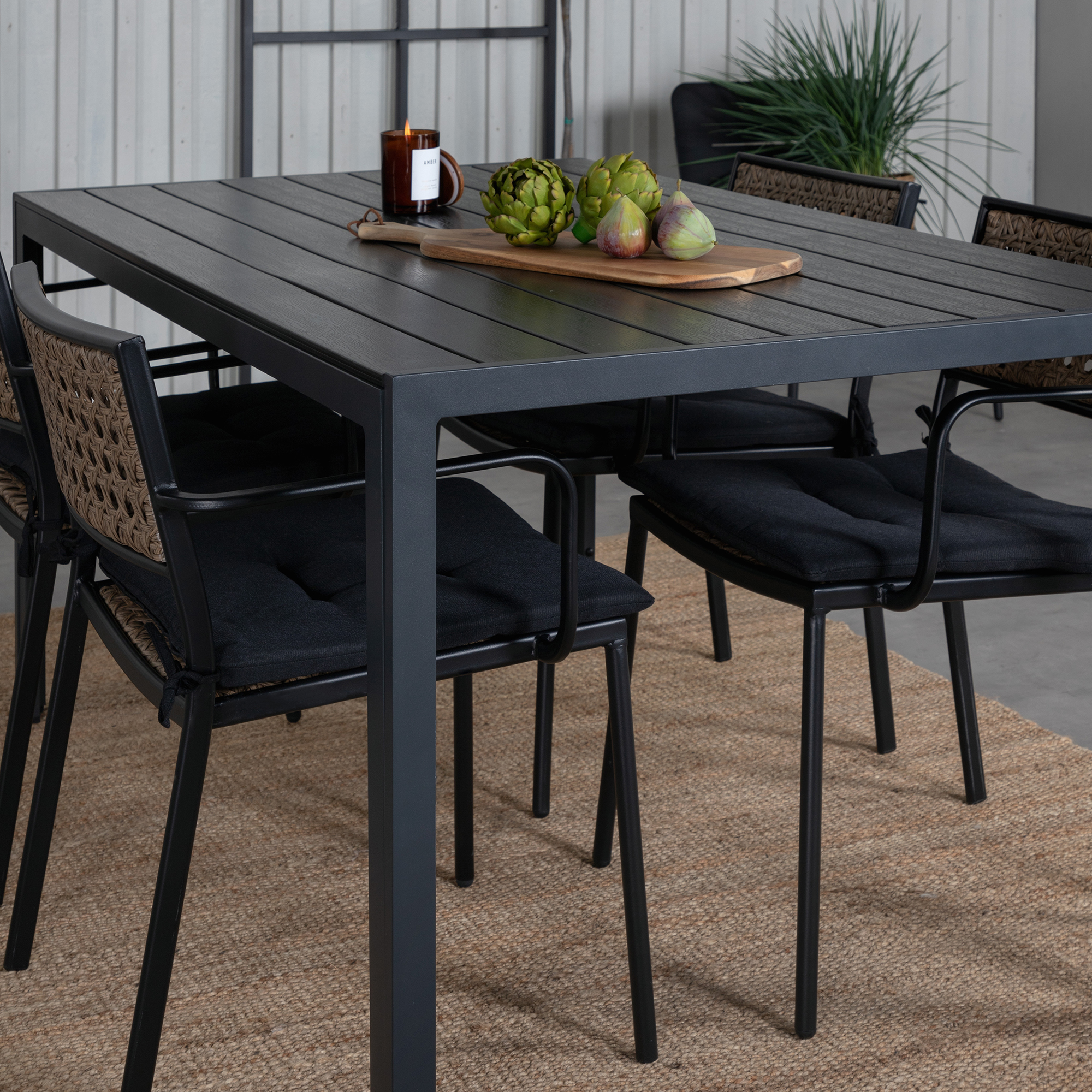 Spisegruppe Venture Home Bundy med 4 Poda Stoler