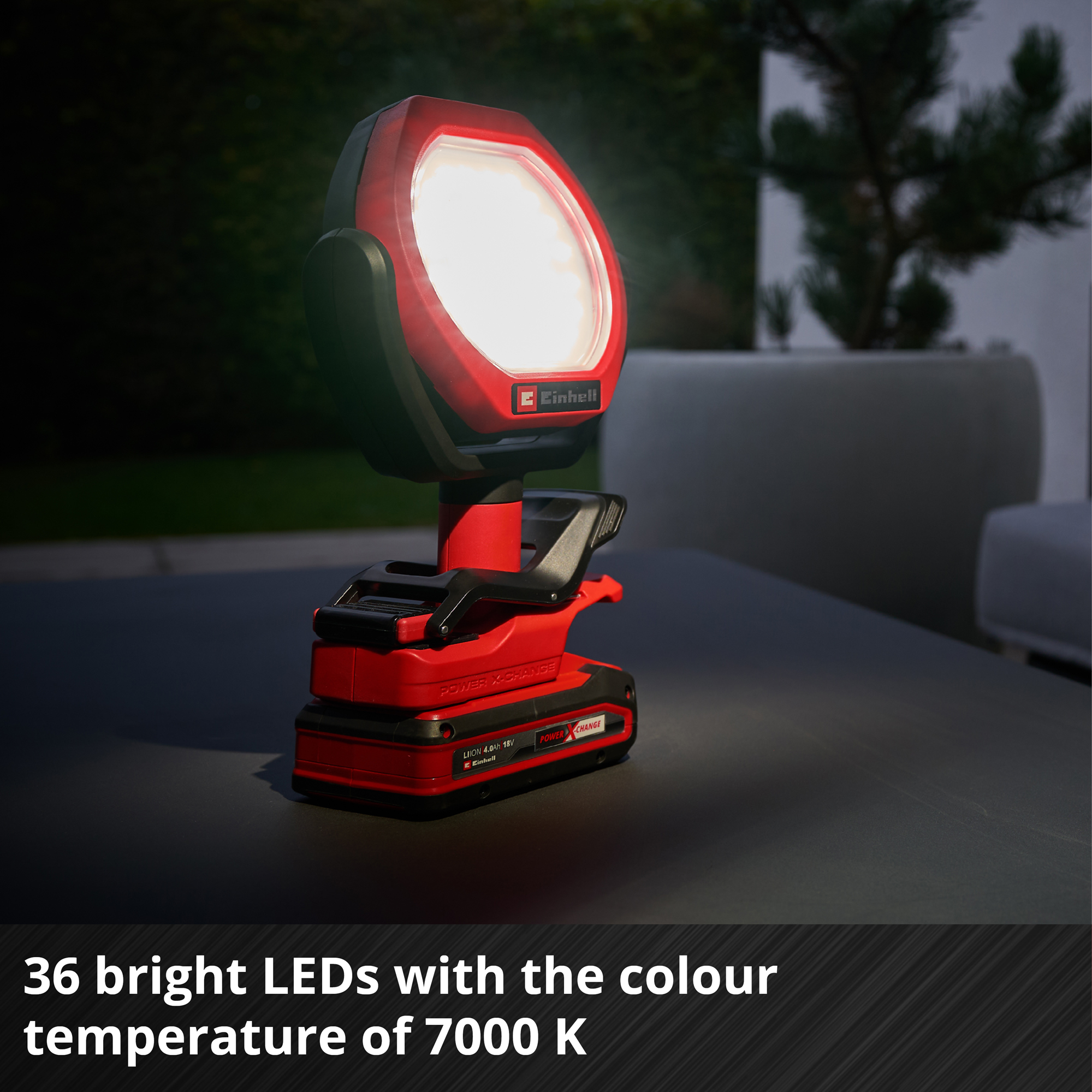 Utendørslampe Einhell GC-OL 18/1500 Li-Solo Ledningsfri uten Batteri