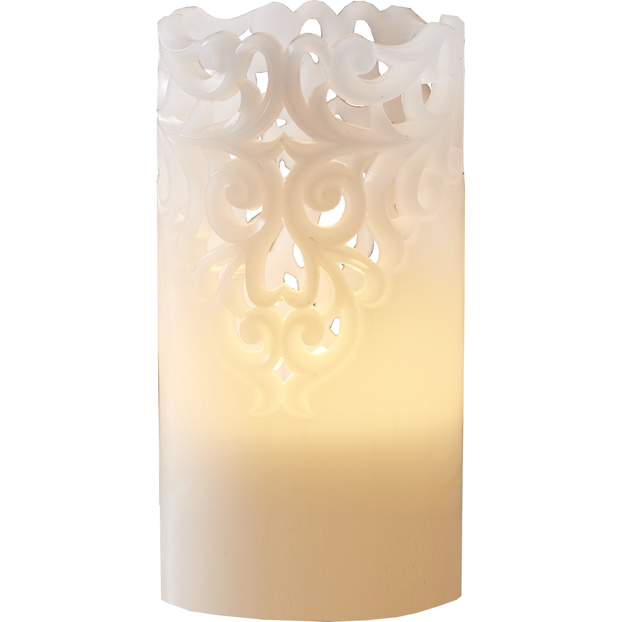 LEDBlockljusClary Hvit, 15 cm