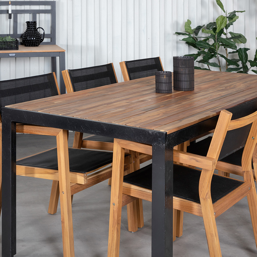 Spisegruppe Venture Home Bois med 6 Velle Stoler