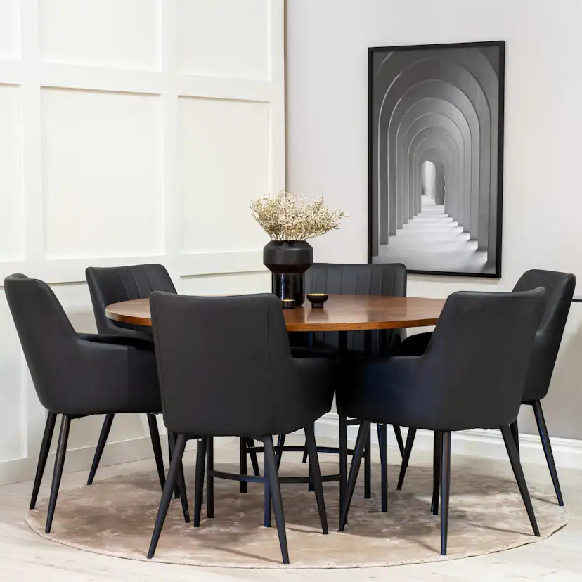 Spisegruppe Venture Home Copenhagen med 6stk Comfort Stoler