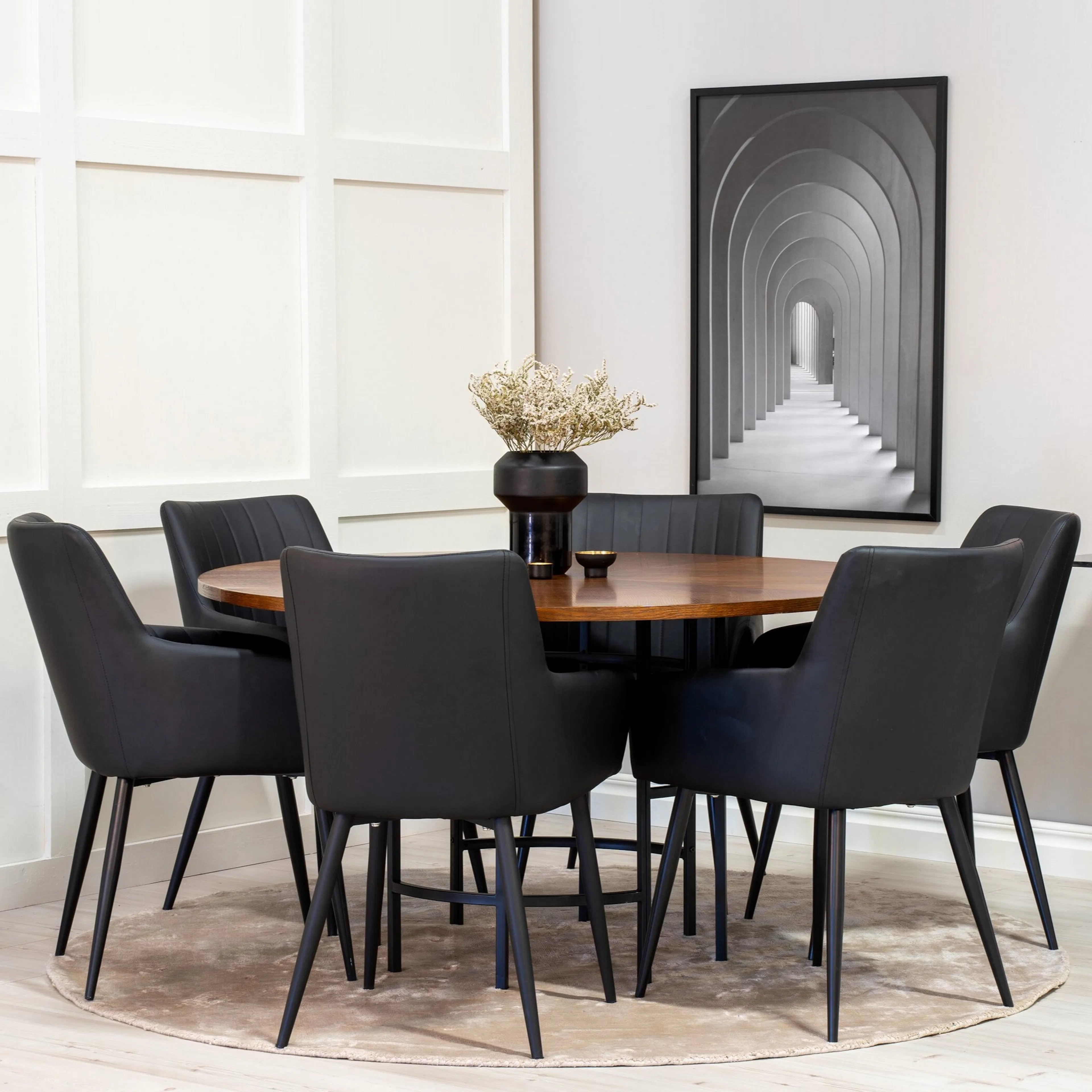 Spisegruppe Venture Home Copenhagen med 6stk Comfort Stoler