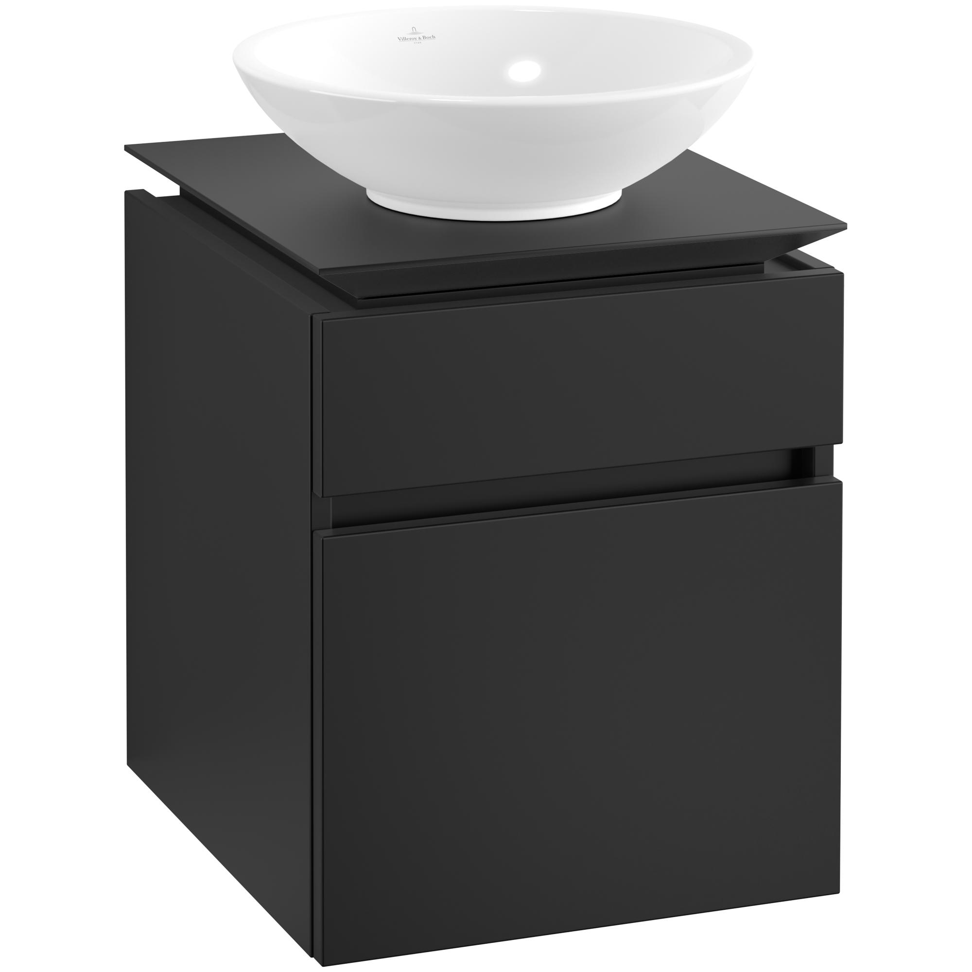 Tvättställsskåp Villeroy & Boch Legato 450 med 2 Lådor för Ytmonterat Tvättställ | badrum - badrumsmobler - tvattstallsskap-och-kommod | KakelKungen