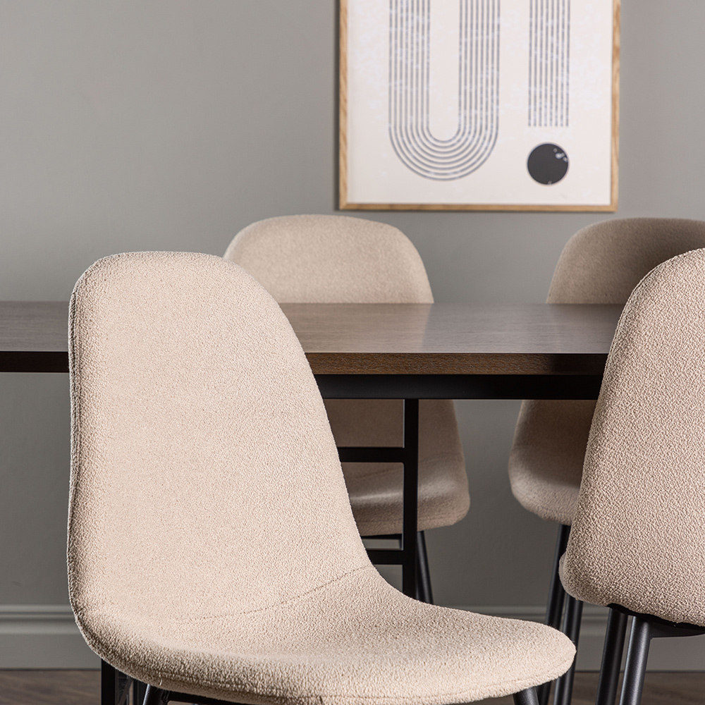 Spisegruppe Venture Home Ystad med 6 stk Polar Stoler