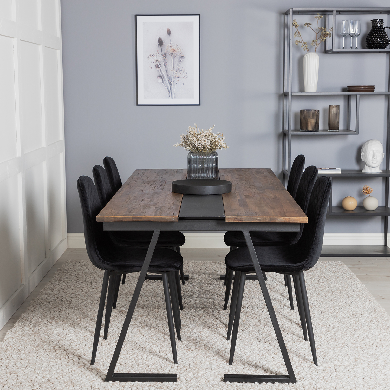 Spisegruppe Venture Home Jane med 6 Phoi Stoler