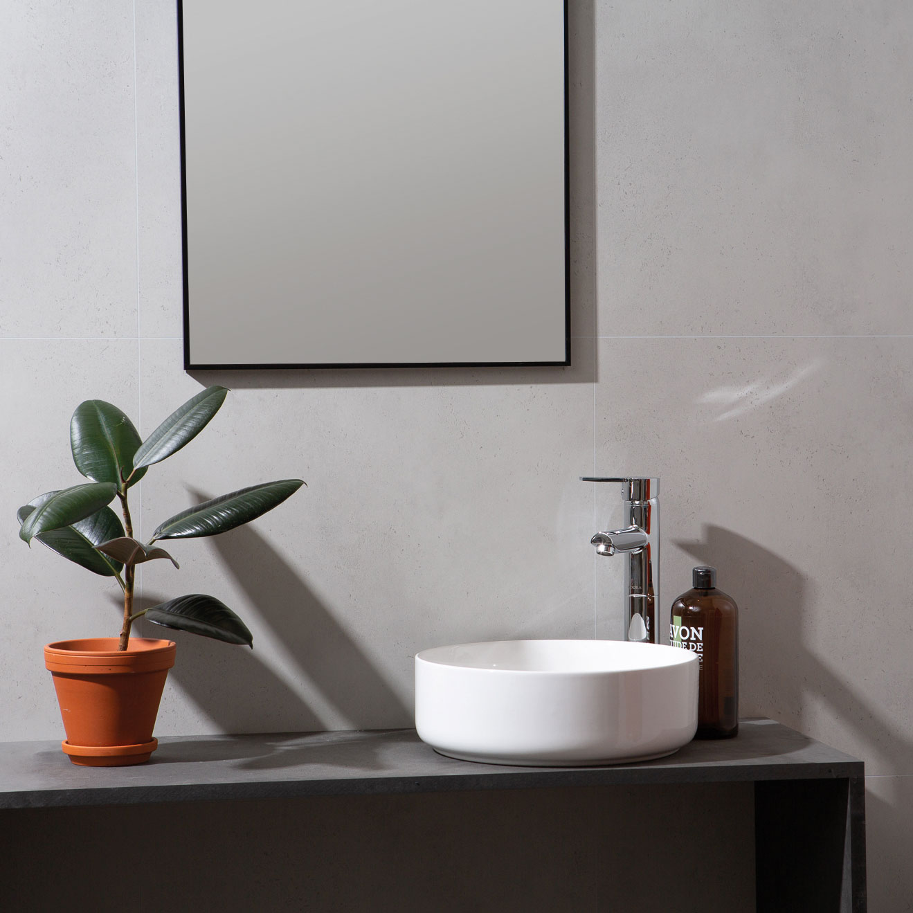 Baderomspanel Fibo 2145-M6060 S Grey Cement
