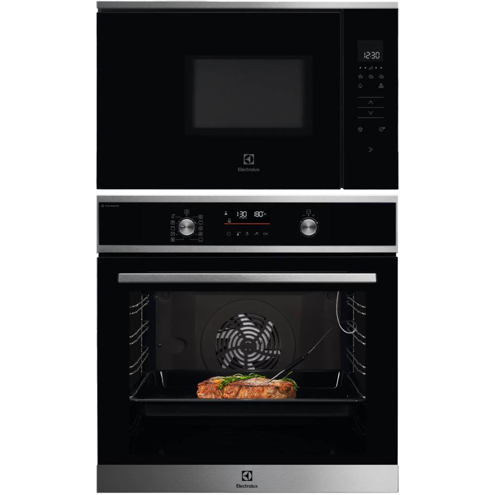 Ovn- og Mikrobølgepakke Electrolux COC827X + KMFE172TEX med SteamBake og Wifi