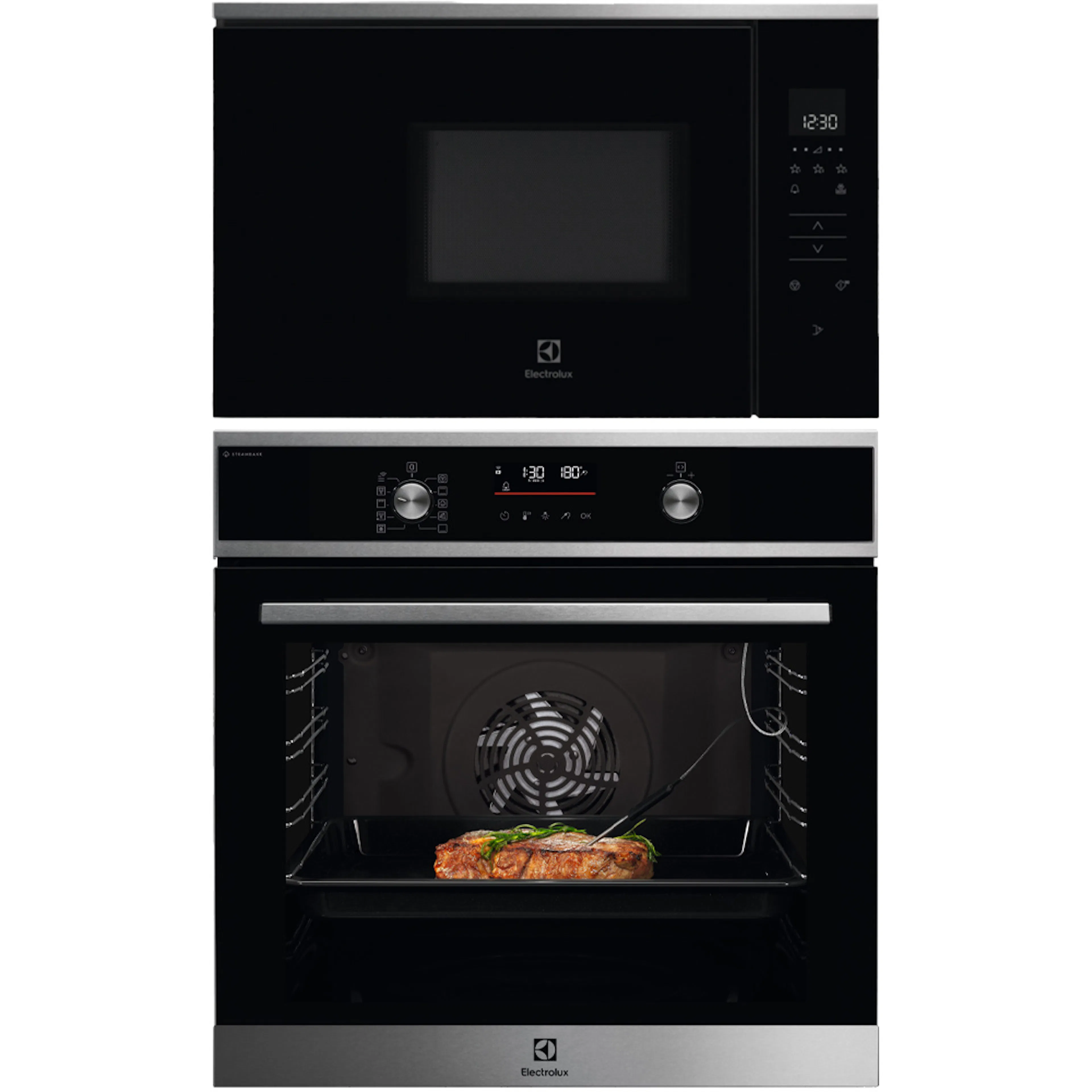 Ovn- og Mikrobølgepakke Electrolux COC827X + KMFE172TEX med SteamBake og Wifi