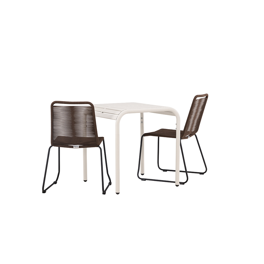 Cafégruppe Venture Home Borneo Bord med 2 Lindos Stoler