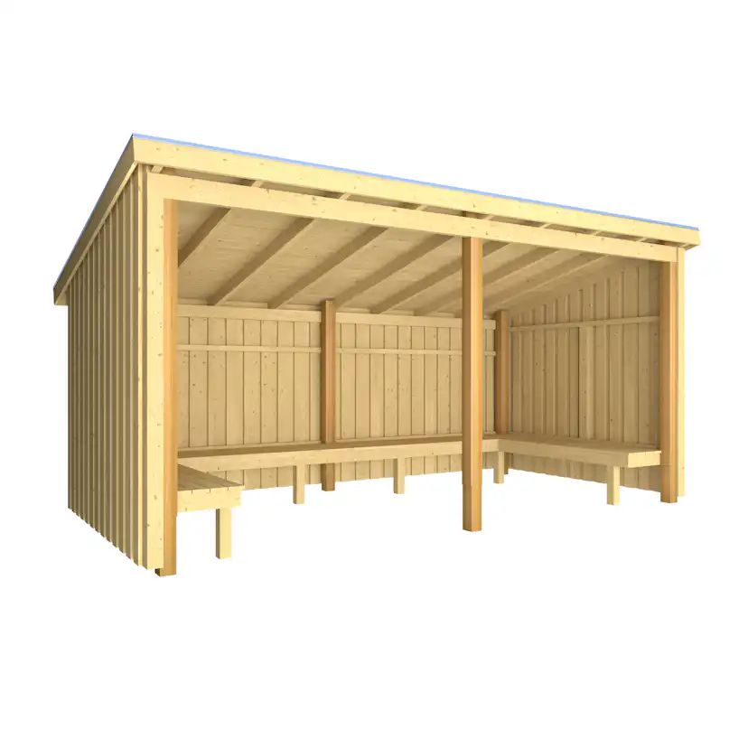Bålhytte PLUS Nordic 9,5 m2