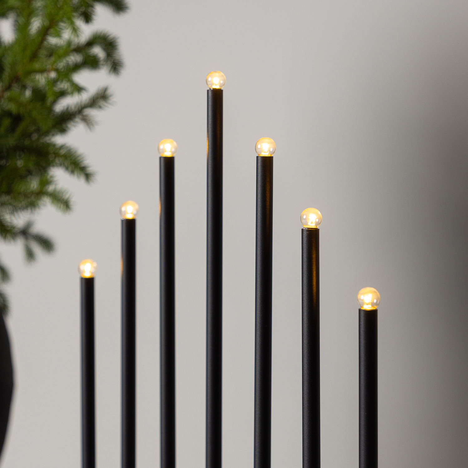 Björnfjället Candlestick 50cm  - Matt Black Dimmer / Sort, 50 cm