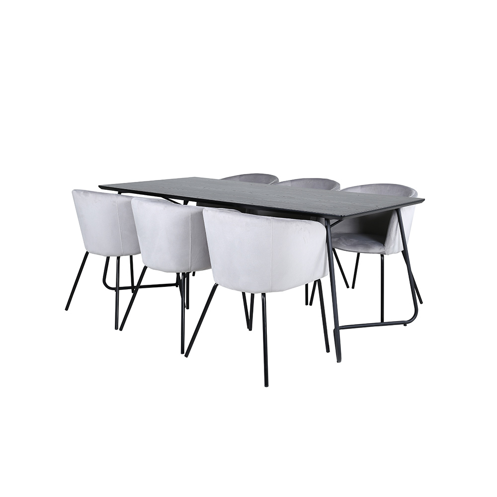 Spisegruppe Venture Home Annika Spisebord og Bergen Spisestol