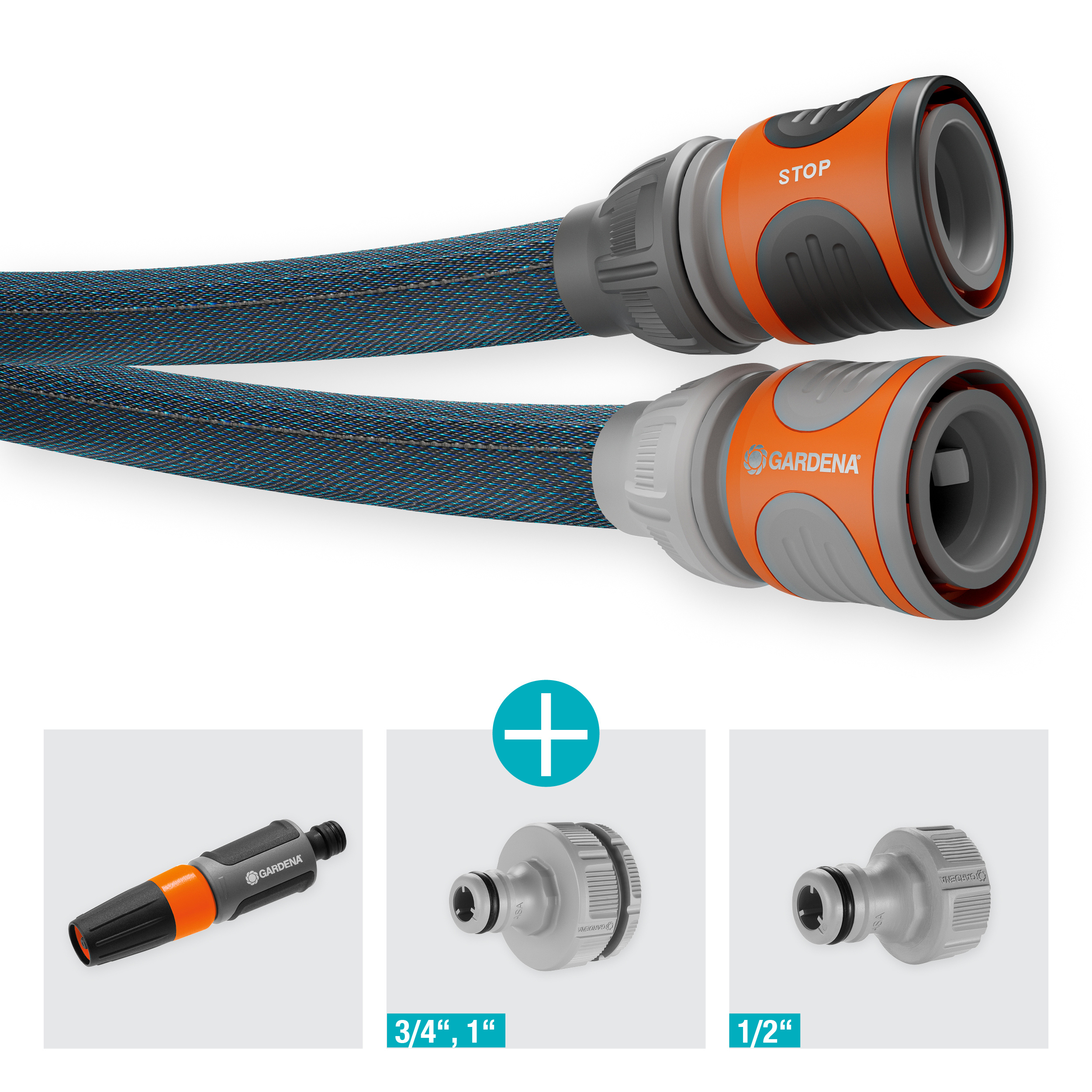 Tekstilslange Gardena Liano Xtreme 30 m Sett med Stråledyse