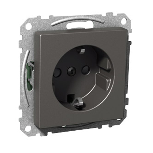Stikkontakt Schneider Electric Exxact 1-Veis Skruterminaler