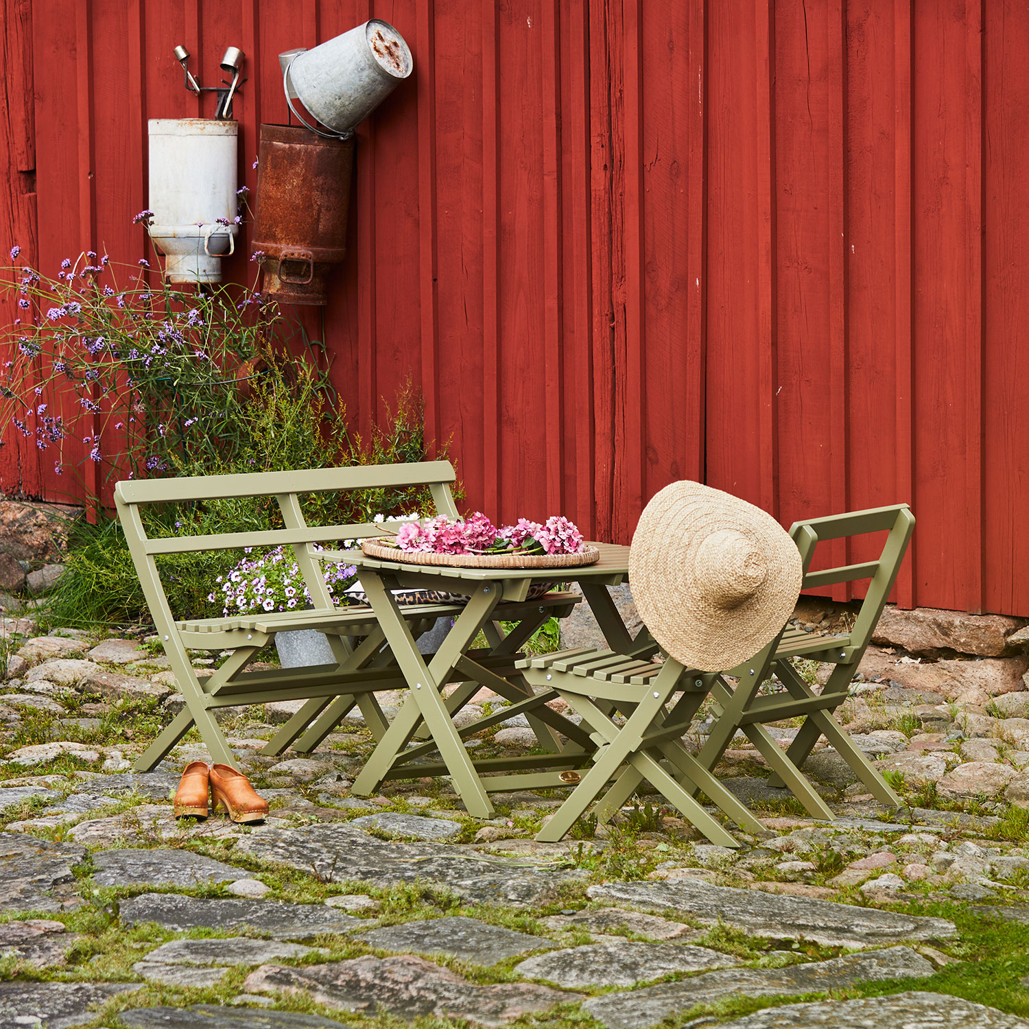 TORPET SOFFA ANTIKGRÖN* Antikkgrønn