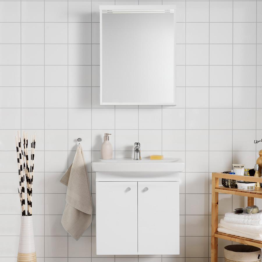 Möbelpaket Hafa Life Komplett med Luckor och Spegel 600