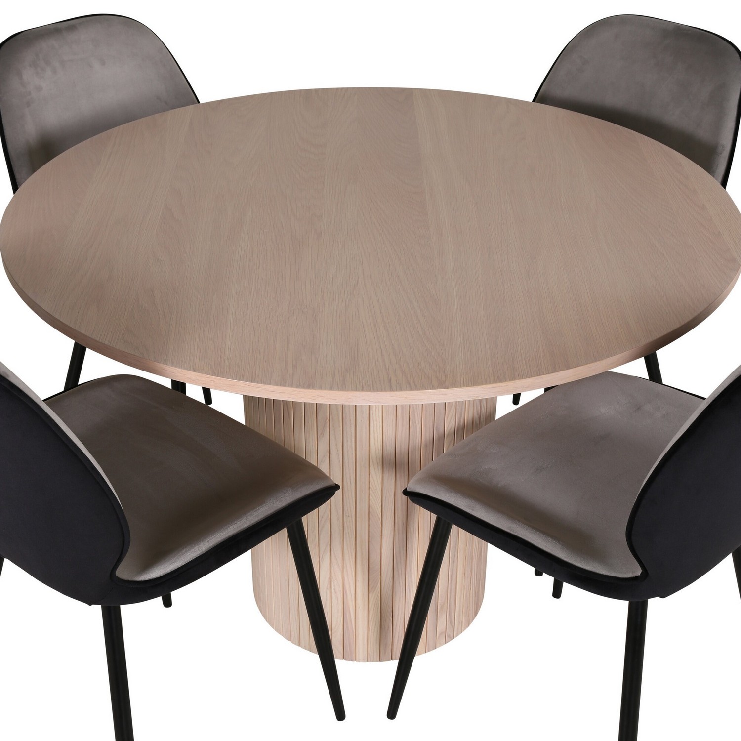 Spisegruppe Venture Home med Bianca Spisebord og 4 Elisa Spisestoler