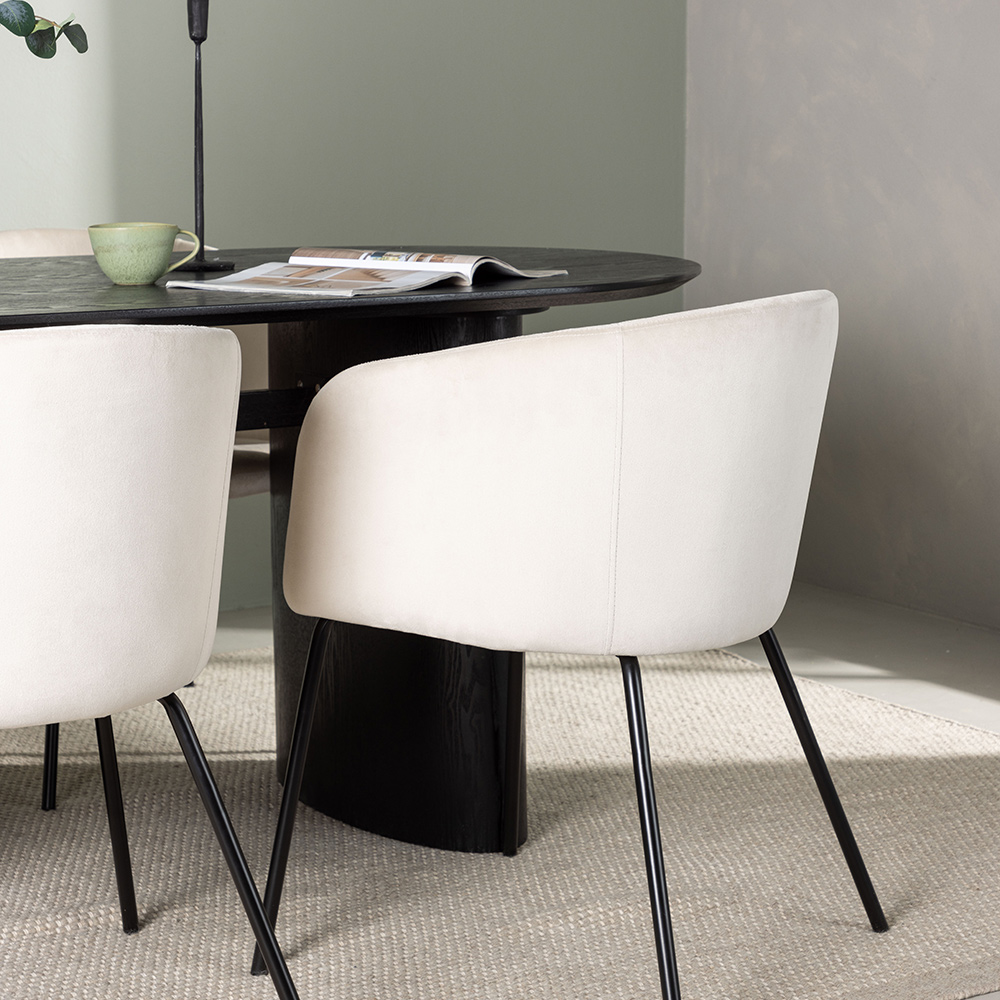 Spisegruppe Venture Home Isolde med 4 stk Berit Stoler