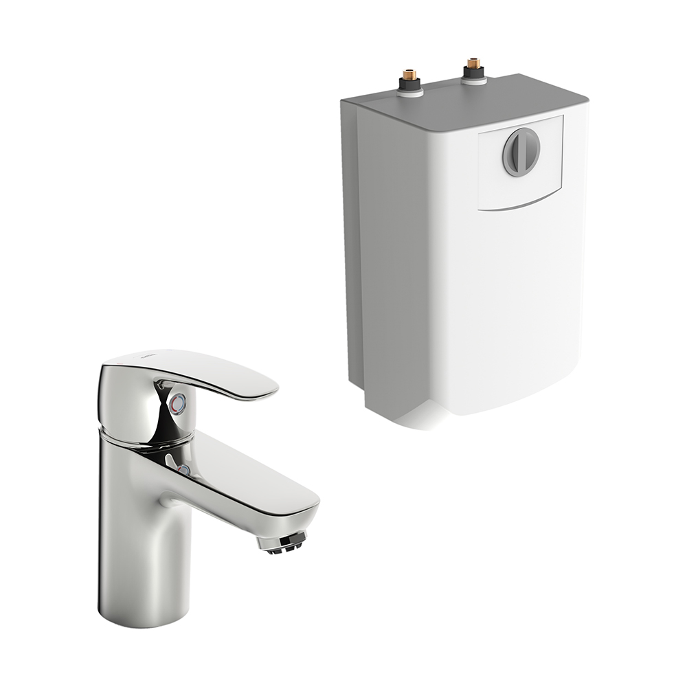 Servantbatteri Oras Safira 1003F med Varmtvannsbereder