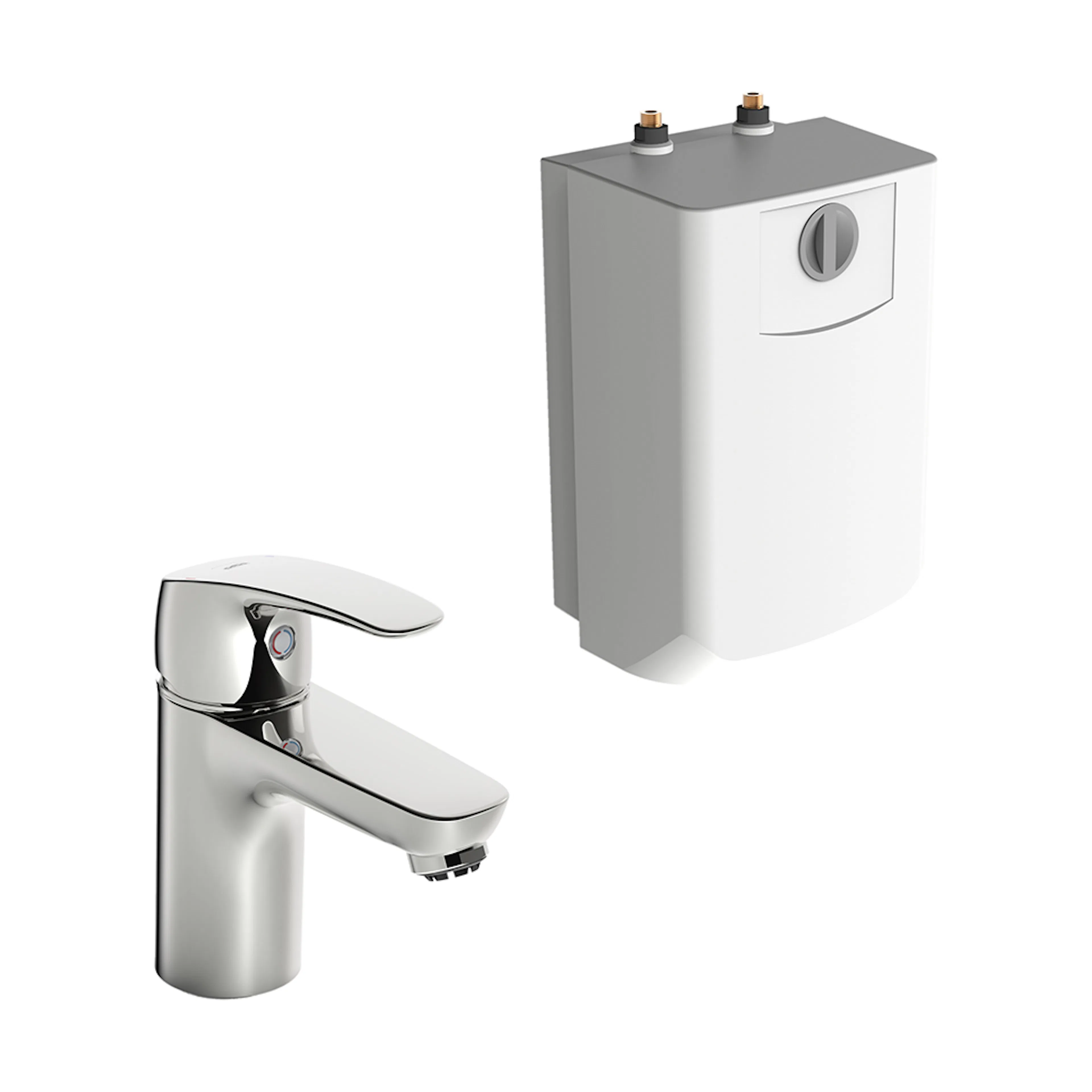 Servantbatteri Oras Safira 1003F med Varmtvannsbereder