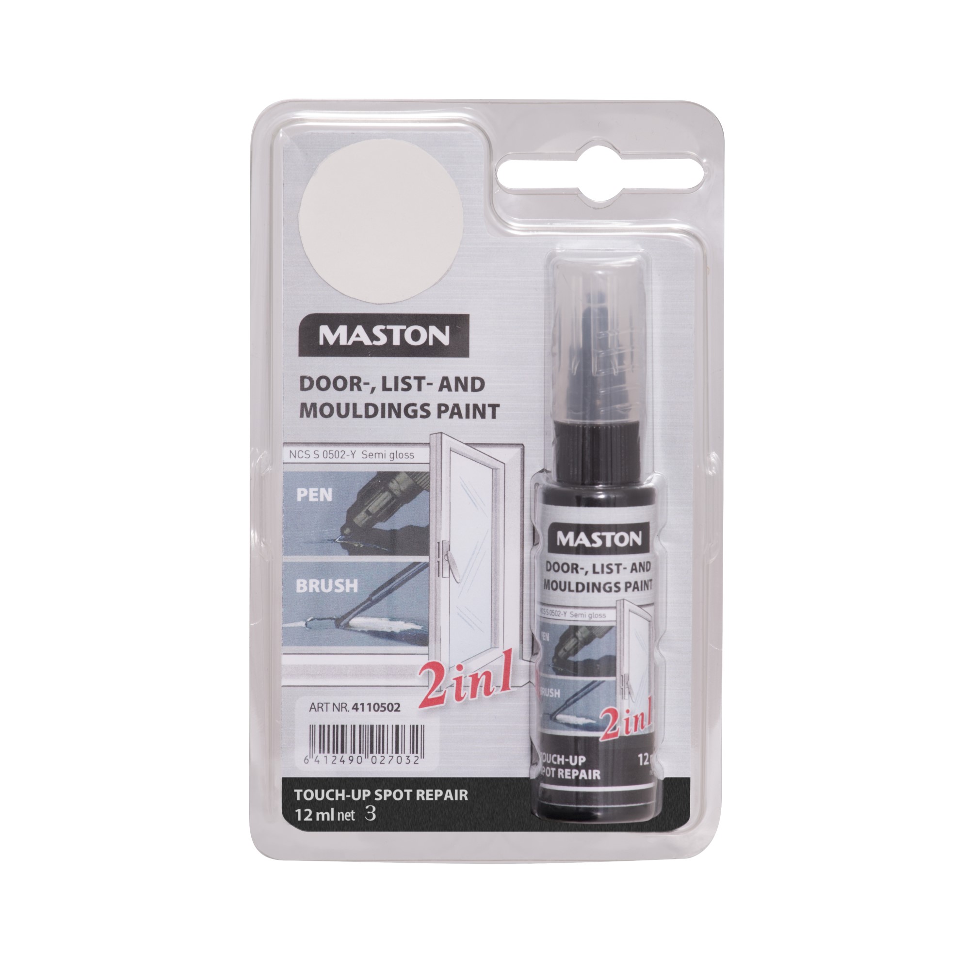 Fargestift Maston Touch Up Hvit 12 ml