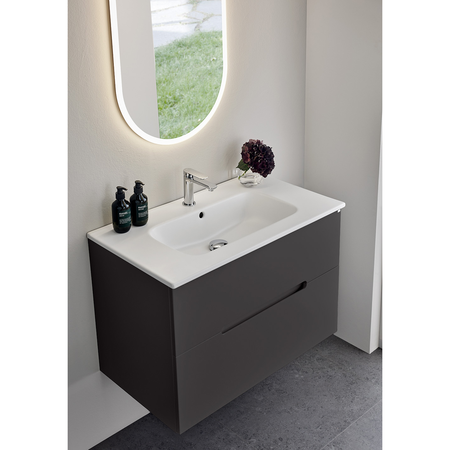 KOMMOD SUN ANTRACIT 800 Bredde: 800 mm, Antrasitt