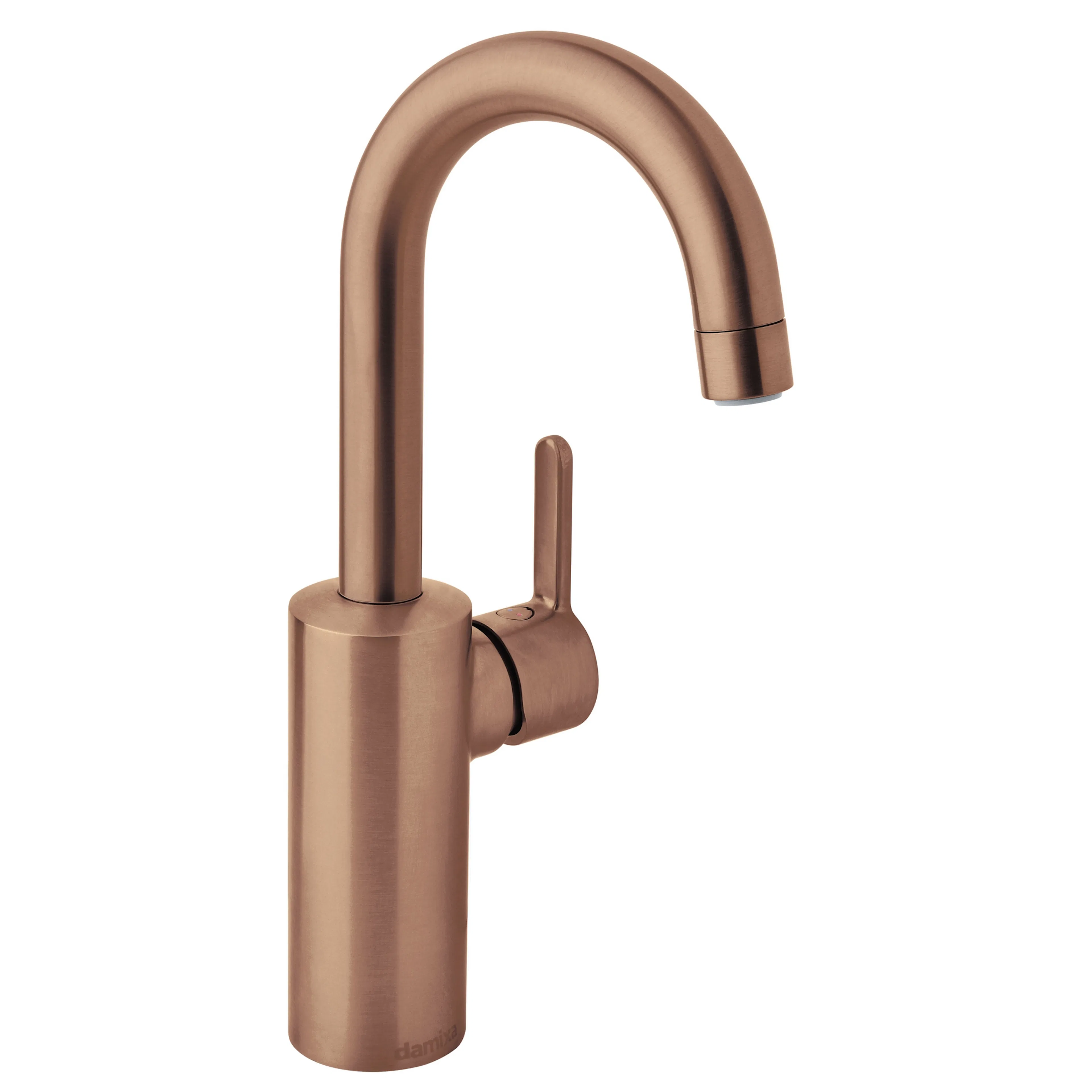 SILHOUET BASIN MIXER PICCOLO, RUB CLEAN, BRUSHED COPPER Borstad Koppar