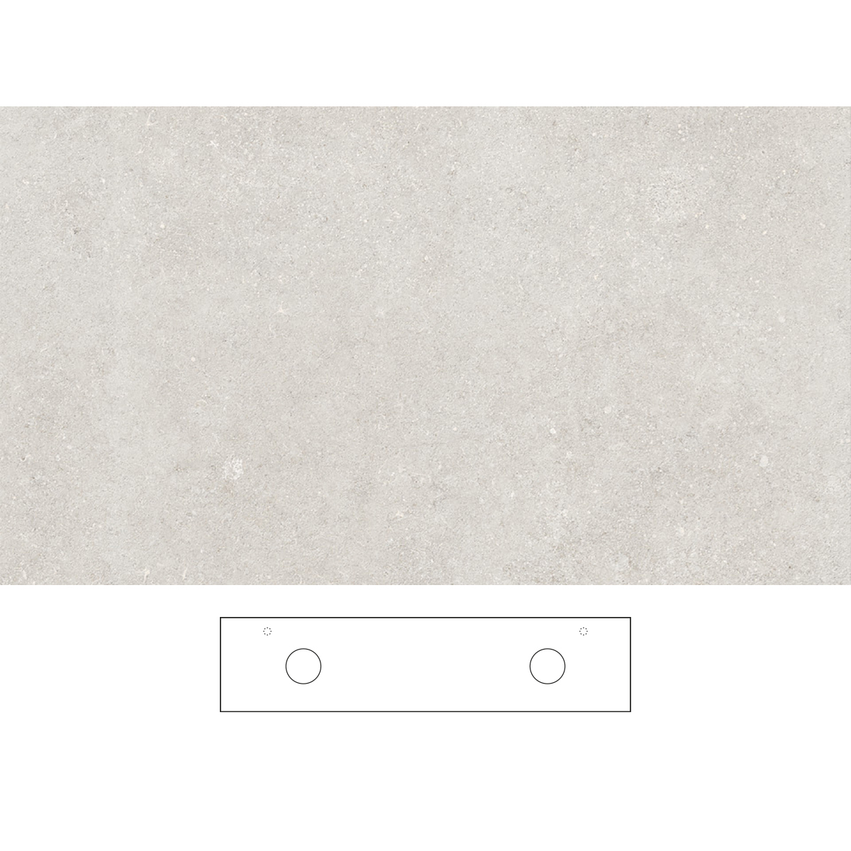 Bänkskiva Svedbergs Beric för Dubbla Tvättställ | badrum - badrumsmobler - tillbehor-badrumsmobler | KakelKungen