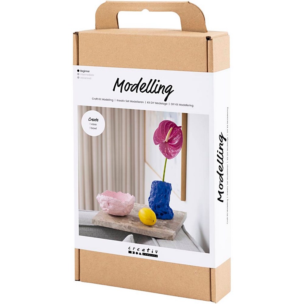 Hobbysett Creativ Company DIY Kit Modellering Vase og Skål