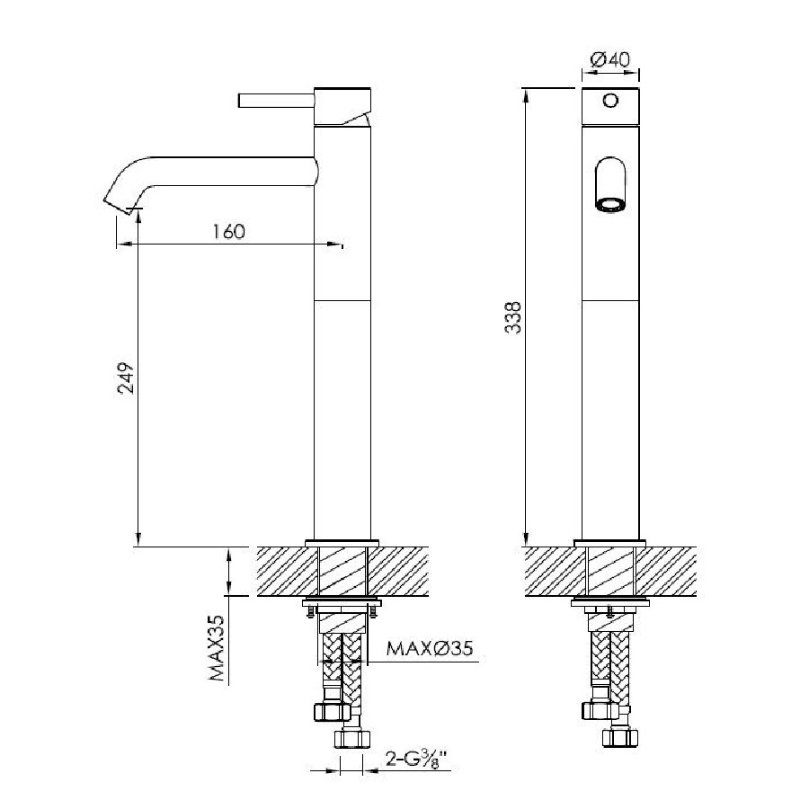 Servantbatteri JEE-O Slimline High