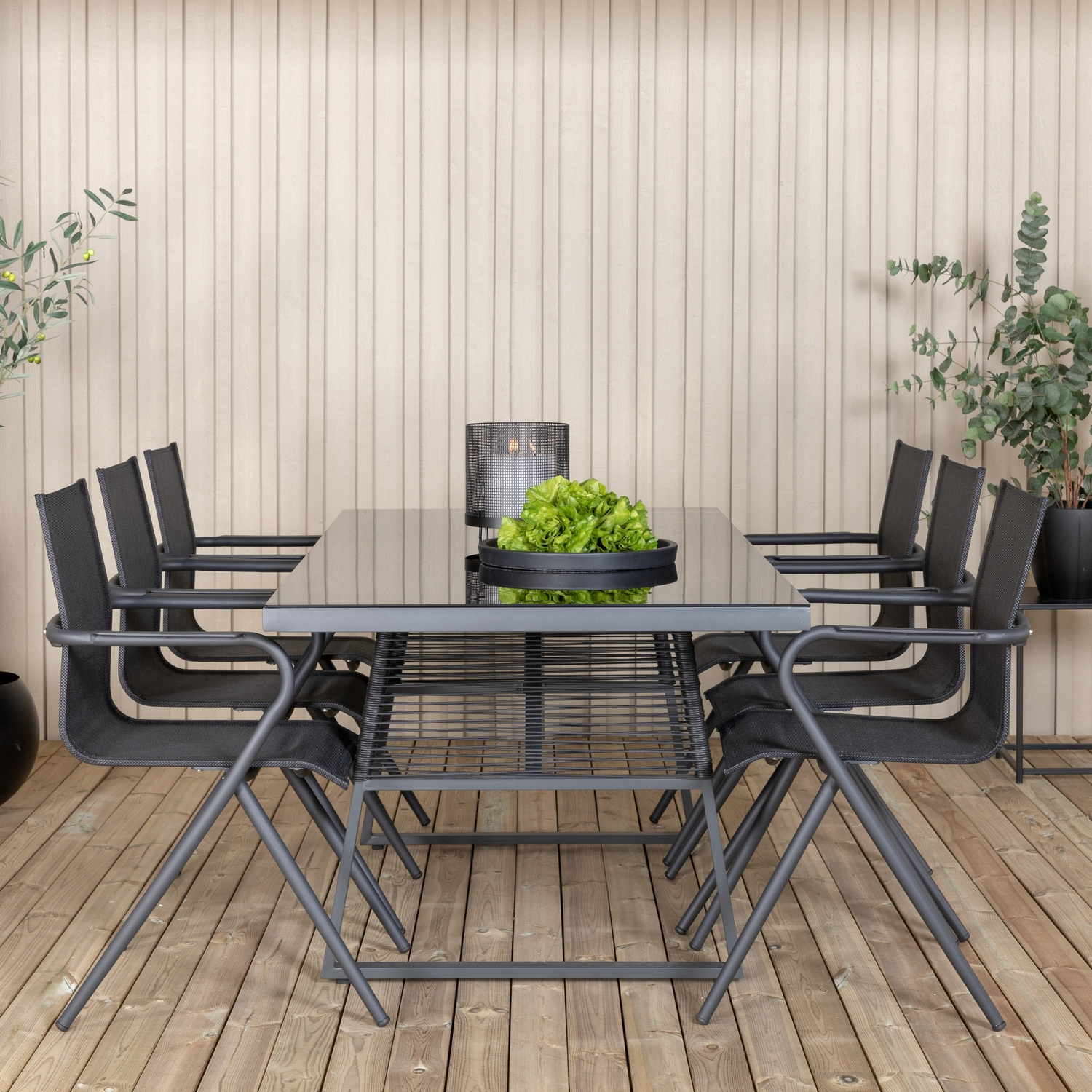 Spisegruppe Venture Home Douglas med 6 Aspen Spisestoler