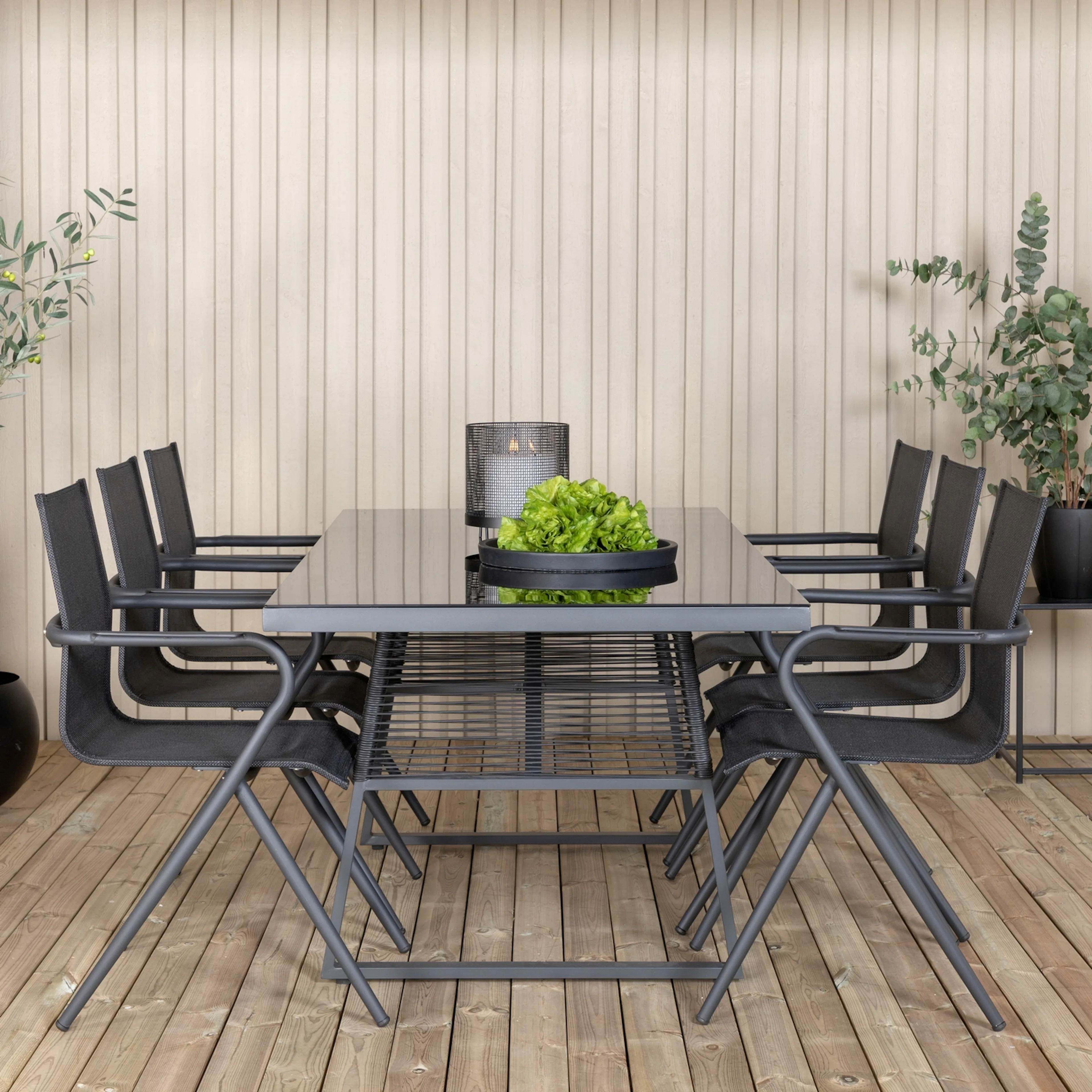 Spisegruppe Venture Home Douglas med 6 Aspen Spisestoler