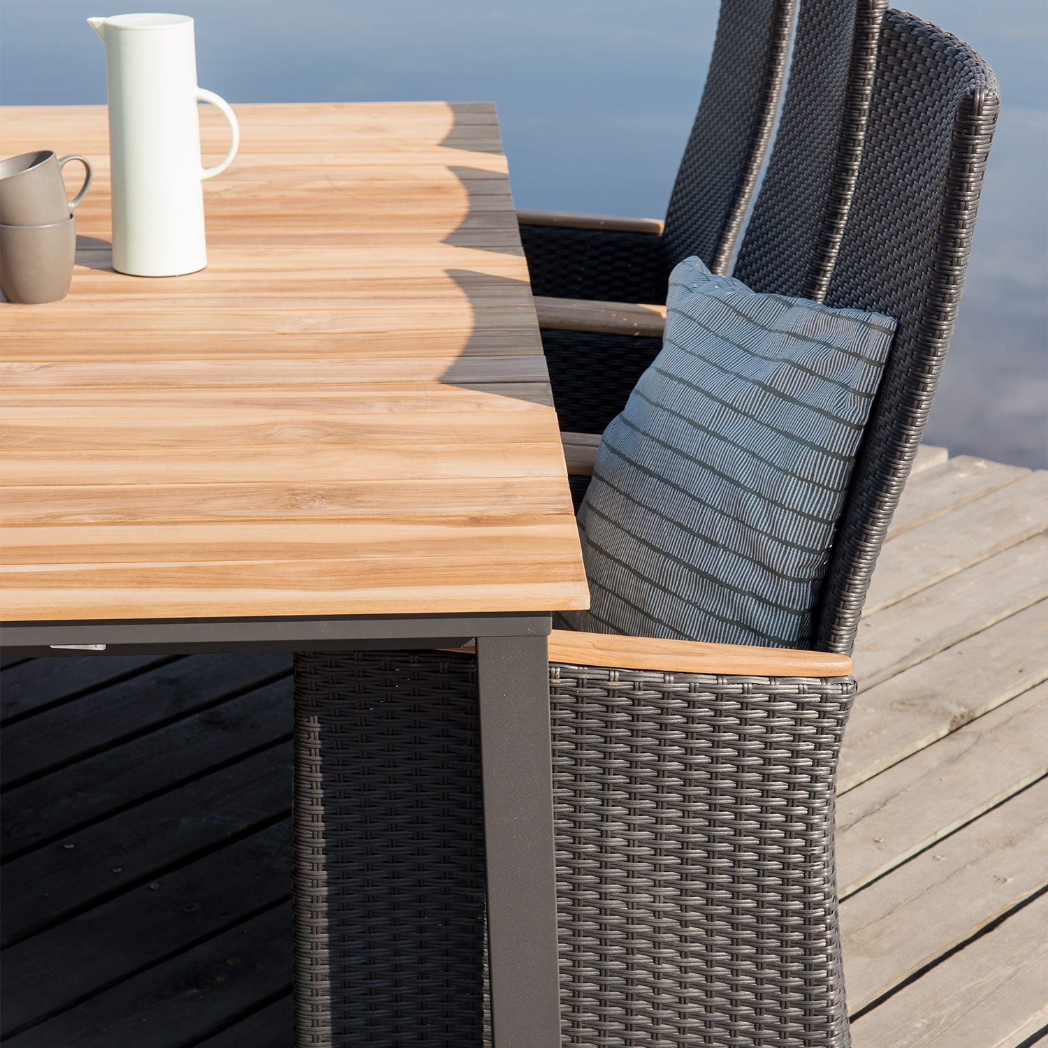 PositionsLenestol Venture Home Padova Sort/Teak