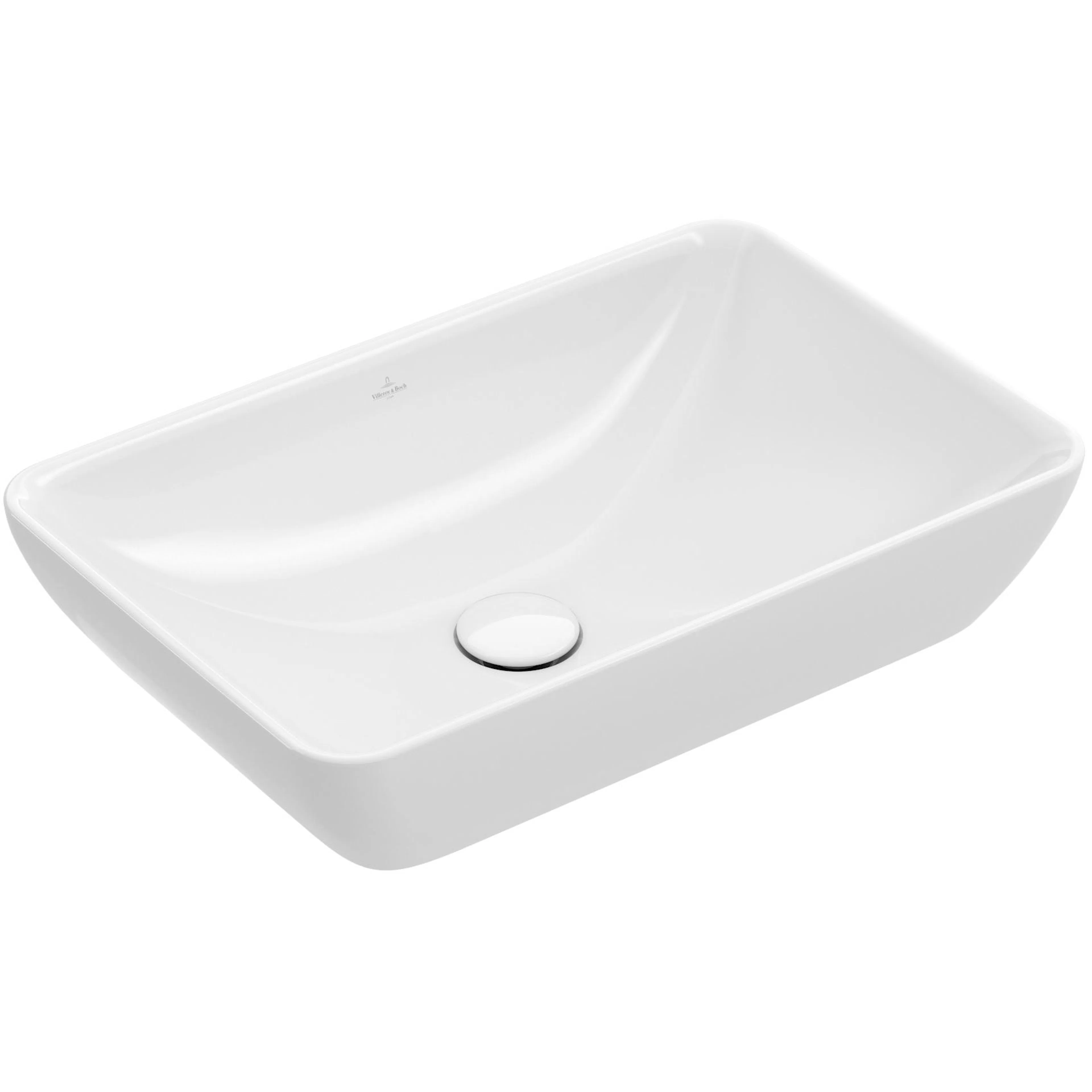 Tvättställ villeroy & Boch Venticello 411355R1 Vit Alpin CeramicPlus, för Väggmonterad blandare