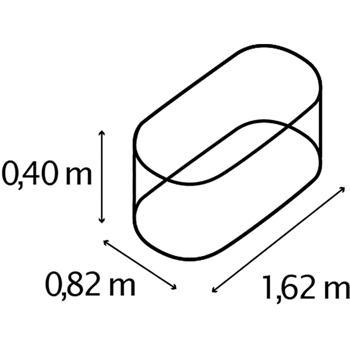 Plantekant Vitavia Basic 401 Antrasitt