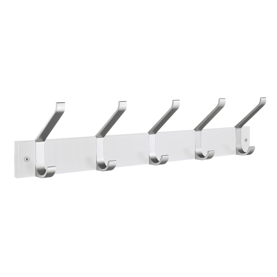Krokliste 5-krok Hattmodell Hvit/Aluminium Smedbo