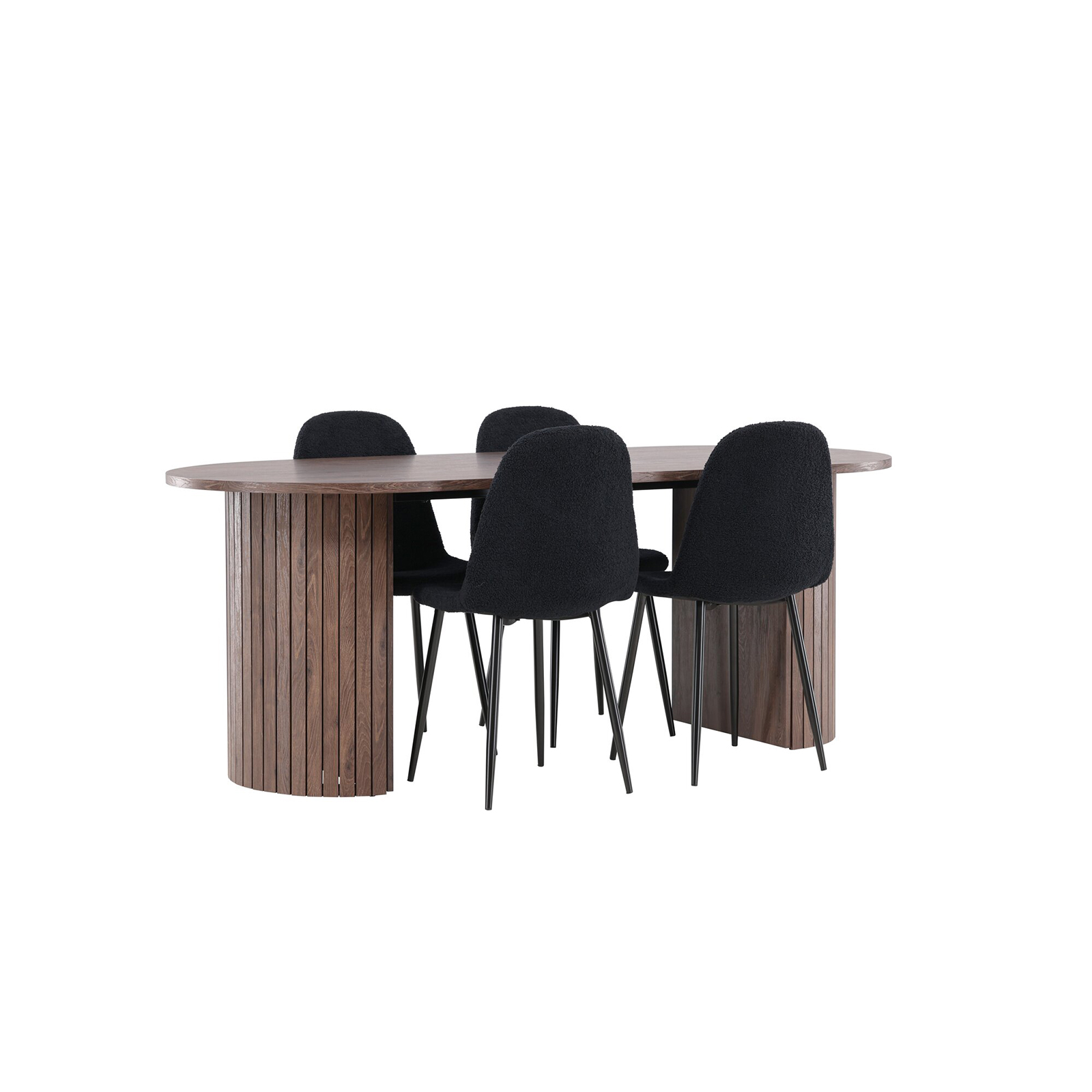 Spisegruppe Venture Home Härön 200 med 4 stk Polar Stoler Teddy