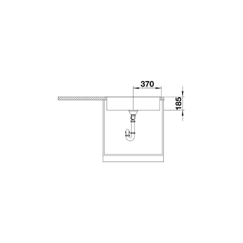 BLANCO ZEROX 700-IF DURINOX™ Innfelling/Planlimning