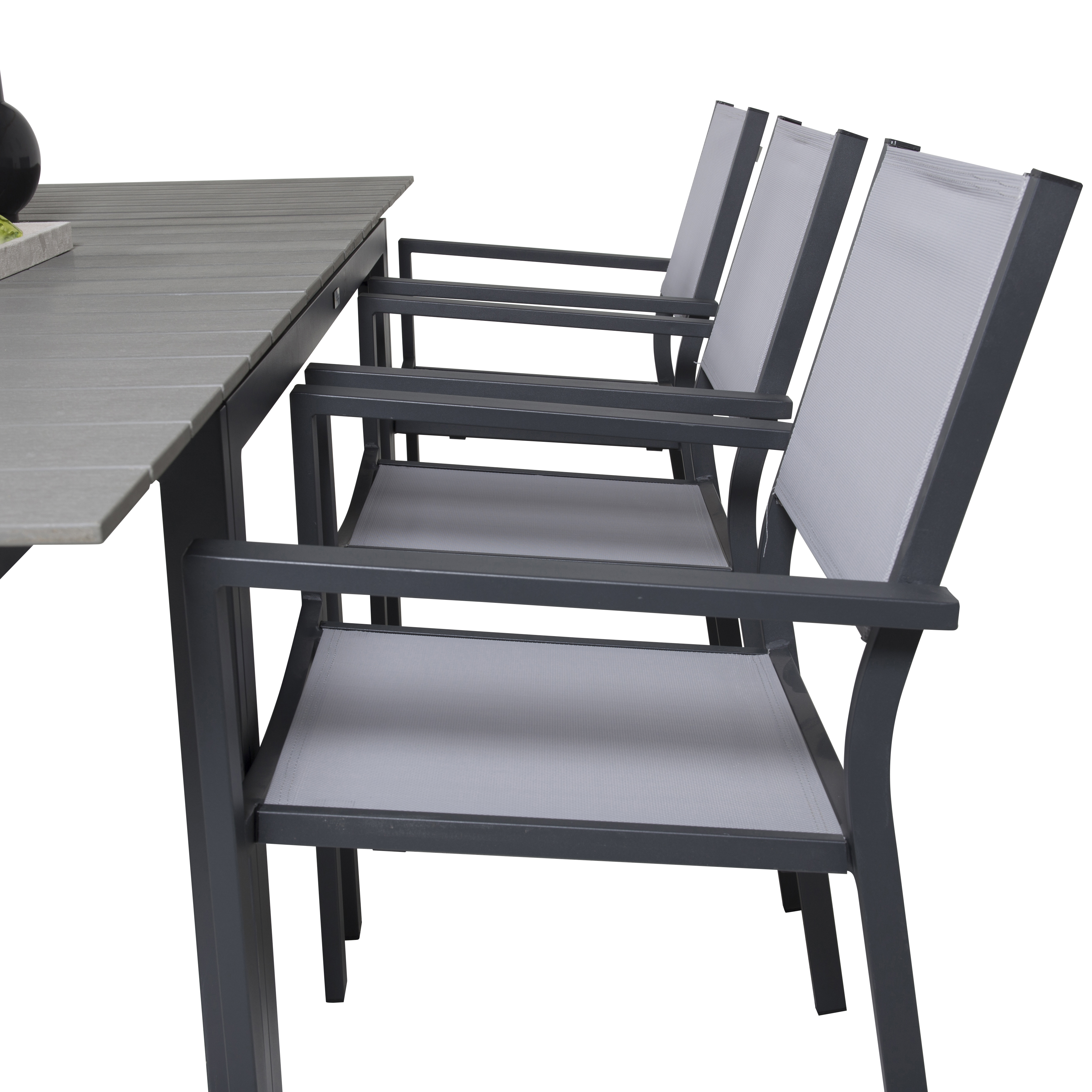 Spisegruppe Venture Home Lova 160/240 med 6 Copacabana Lenestoler