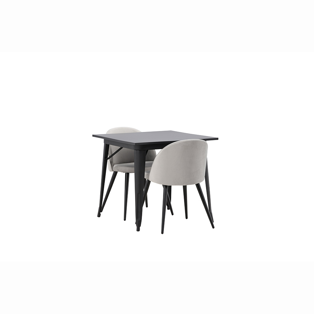 Spisegruppe Venture Home Tempe med 2 Velvet Stoler