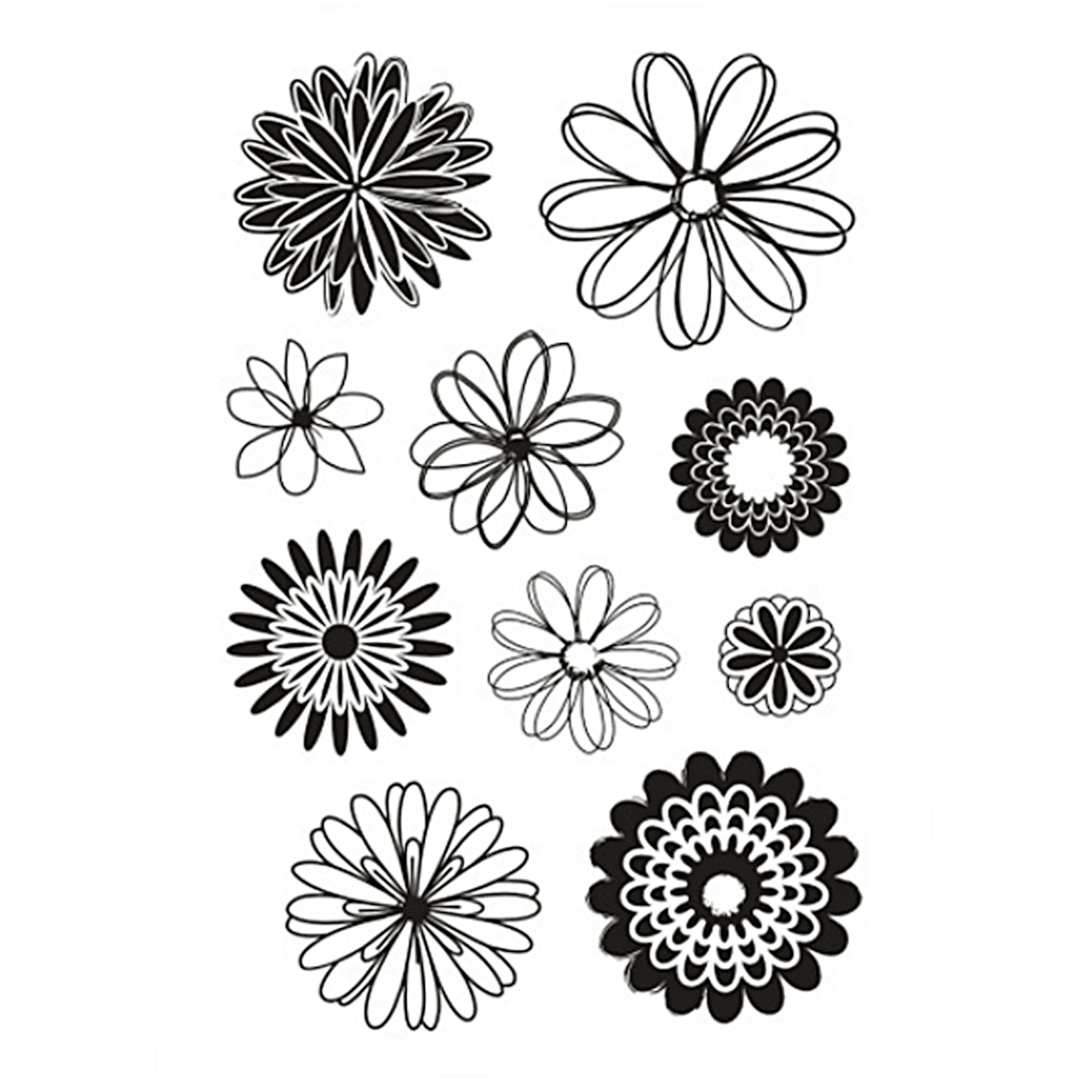Silikonstempler Creativ Company Blomster
