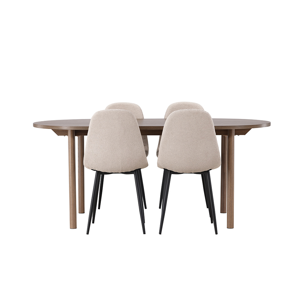 Spisegruppe Venture Home Andy med 4 Polar Stoler
