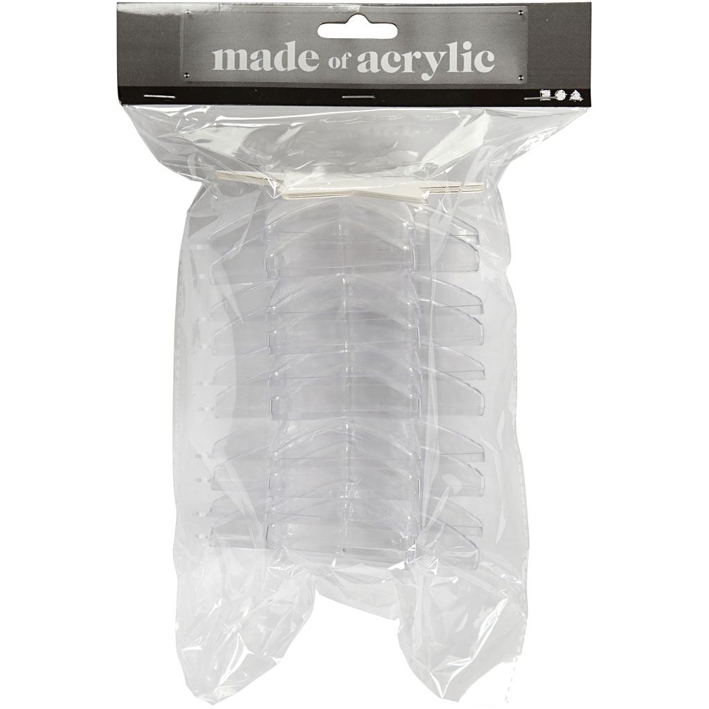 Dekorstjerne Creativ Company Transparent 5 stk/1 Pk