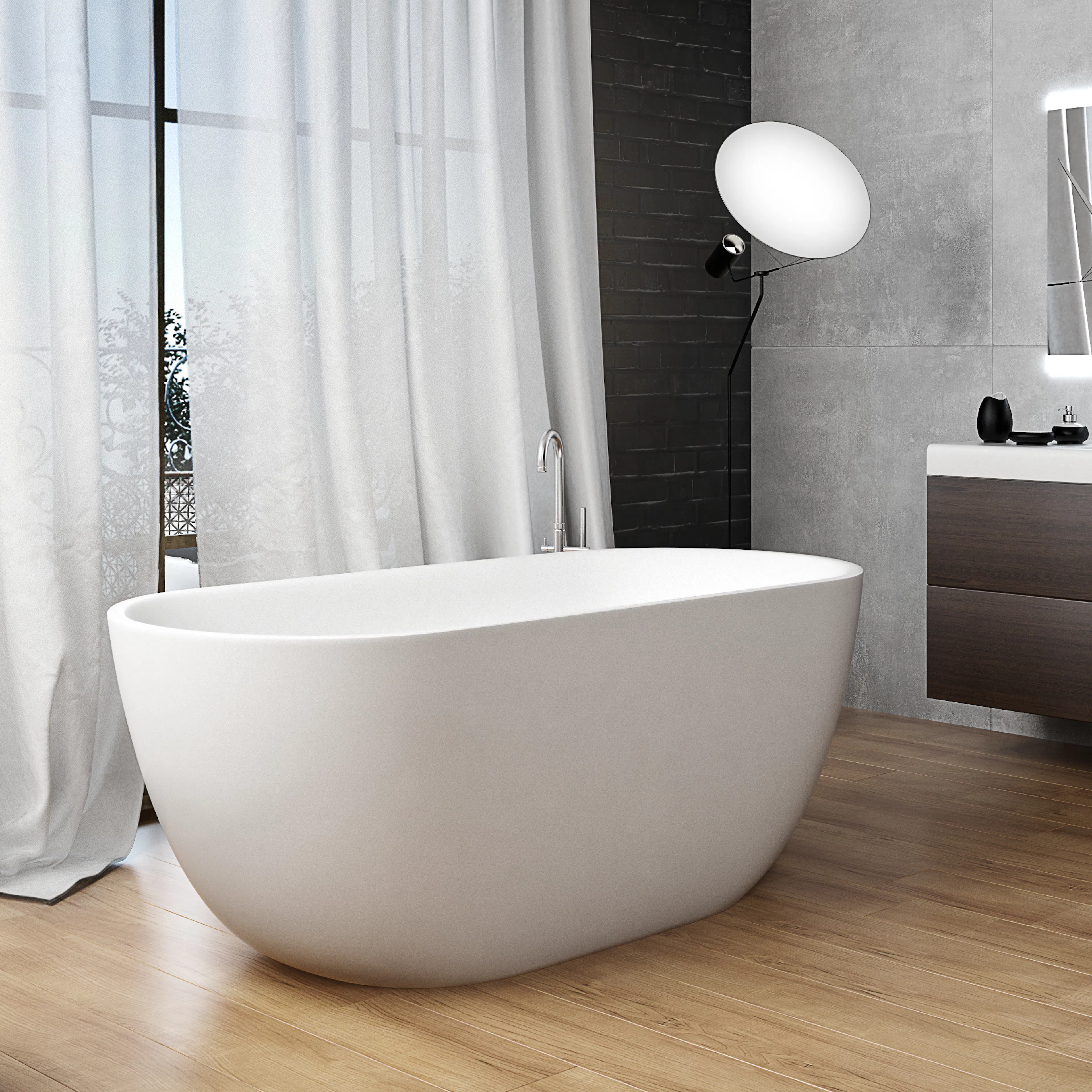 Badkar Swebad Simrishamn Solid Surface