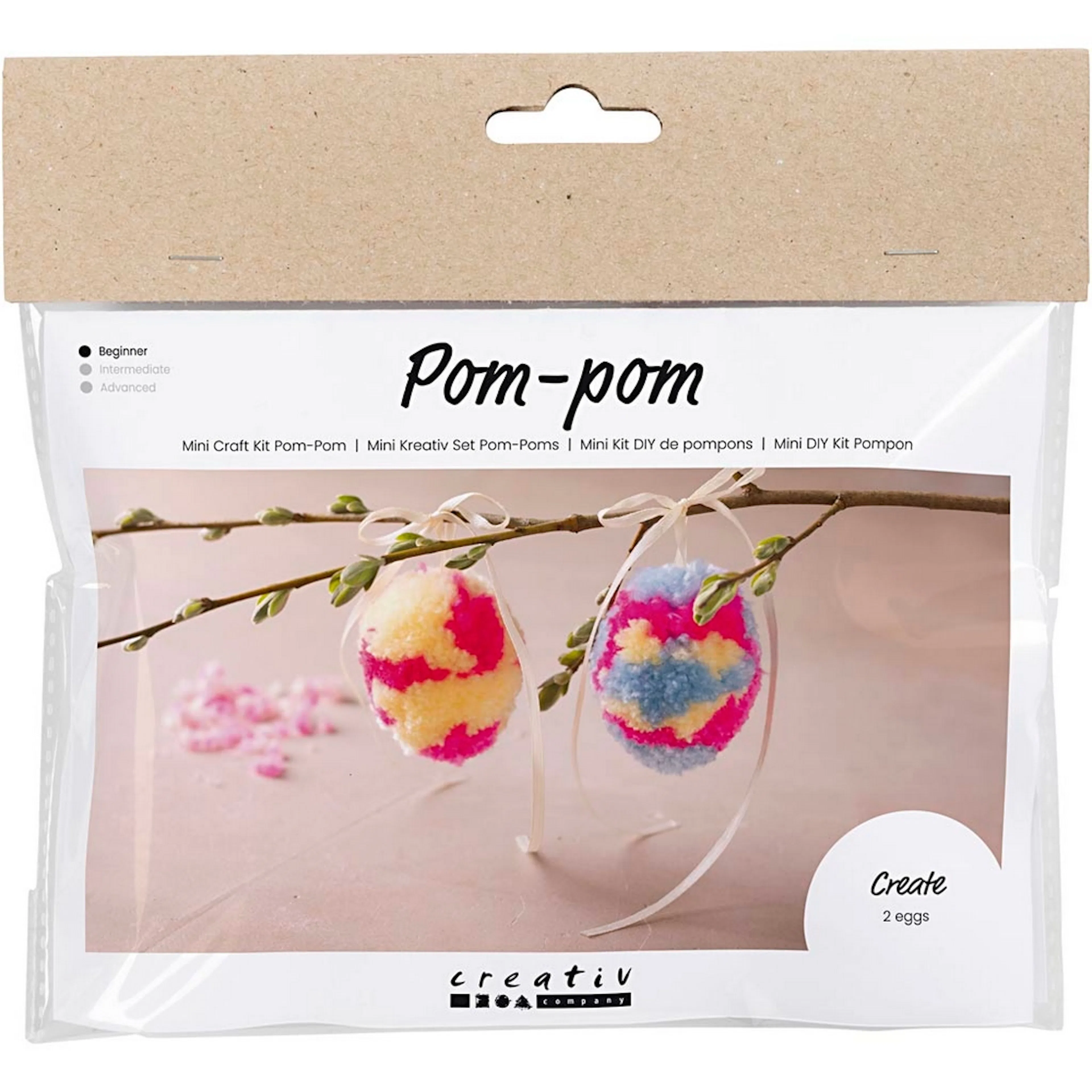 Hobbysett Creativ Company Mini DIY Kit Pompon Egg