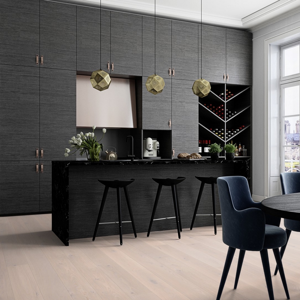 Parkett Boen Eik Pearl Hvitoljet 1-Stav