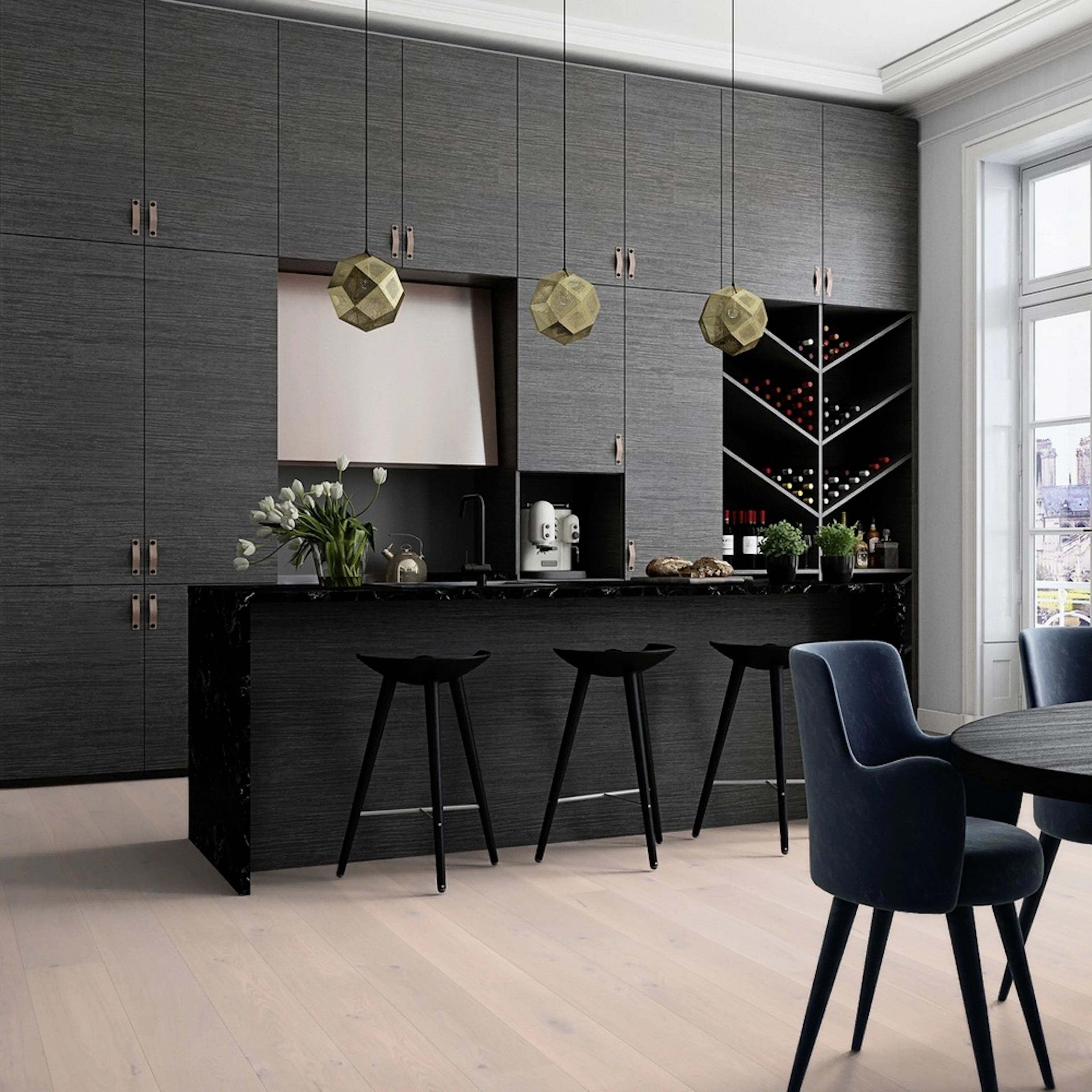 Parkett Boen Eik Pearl Hvitoljet 1-Stav