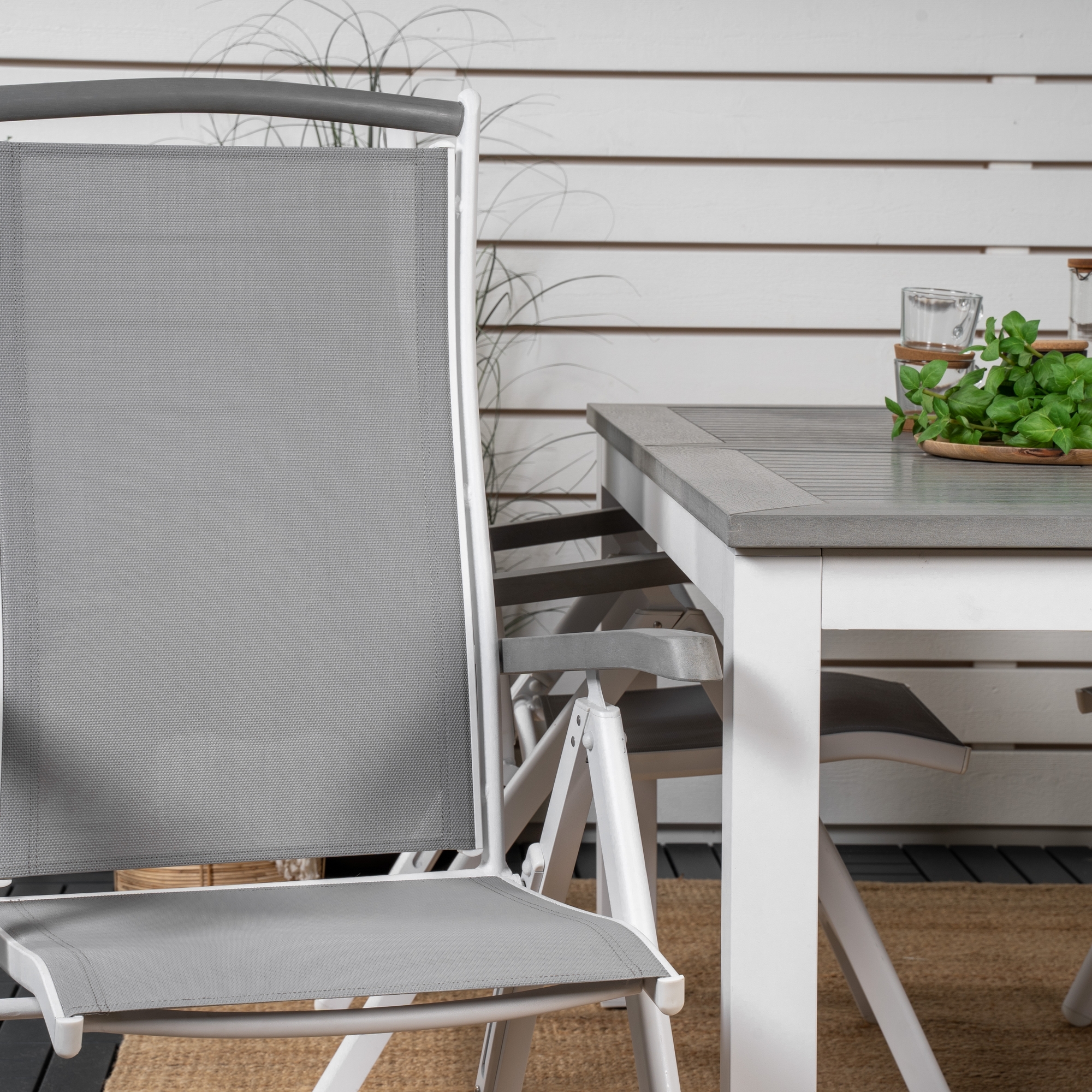Spisegruppe Venture Home Aleyna 152/210 med 4 Stoler